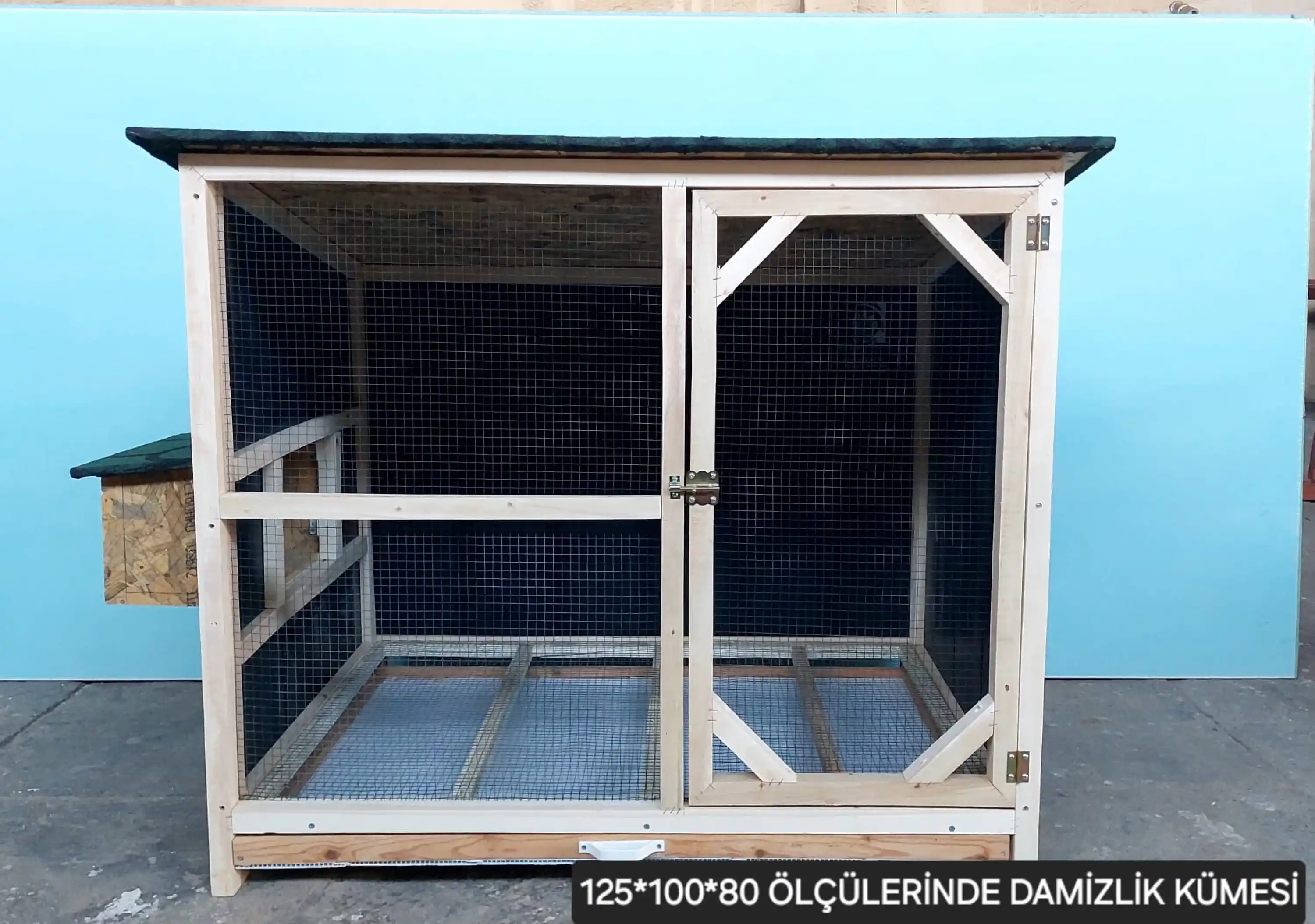 Ahşap Modern Damızlık Kümesi - 125*100*80