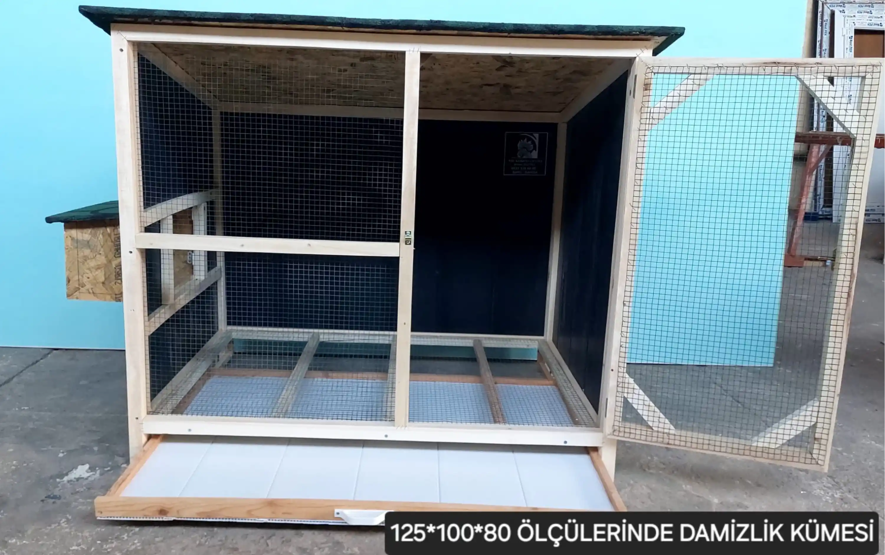 Ahşap Modern Damızlık Kümesi - 125*100*80