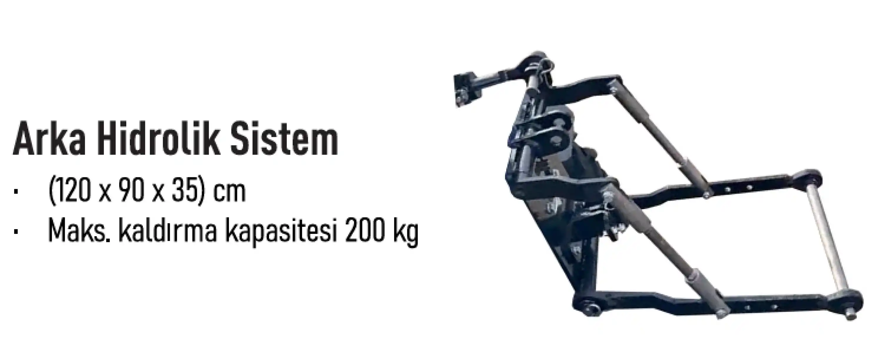 Arka Hidrolik Sistem ( 4x4 Mini Traktör Modelleri için)