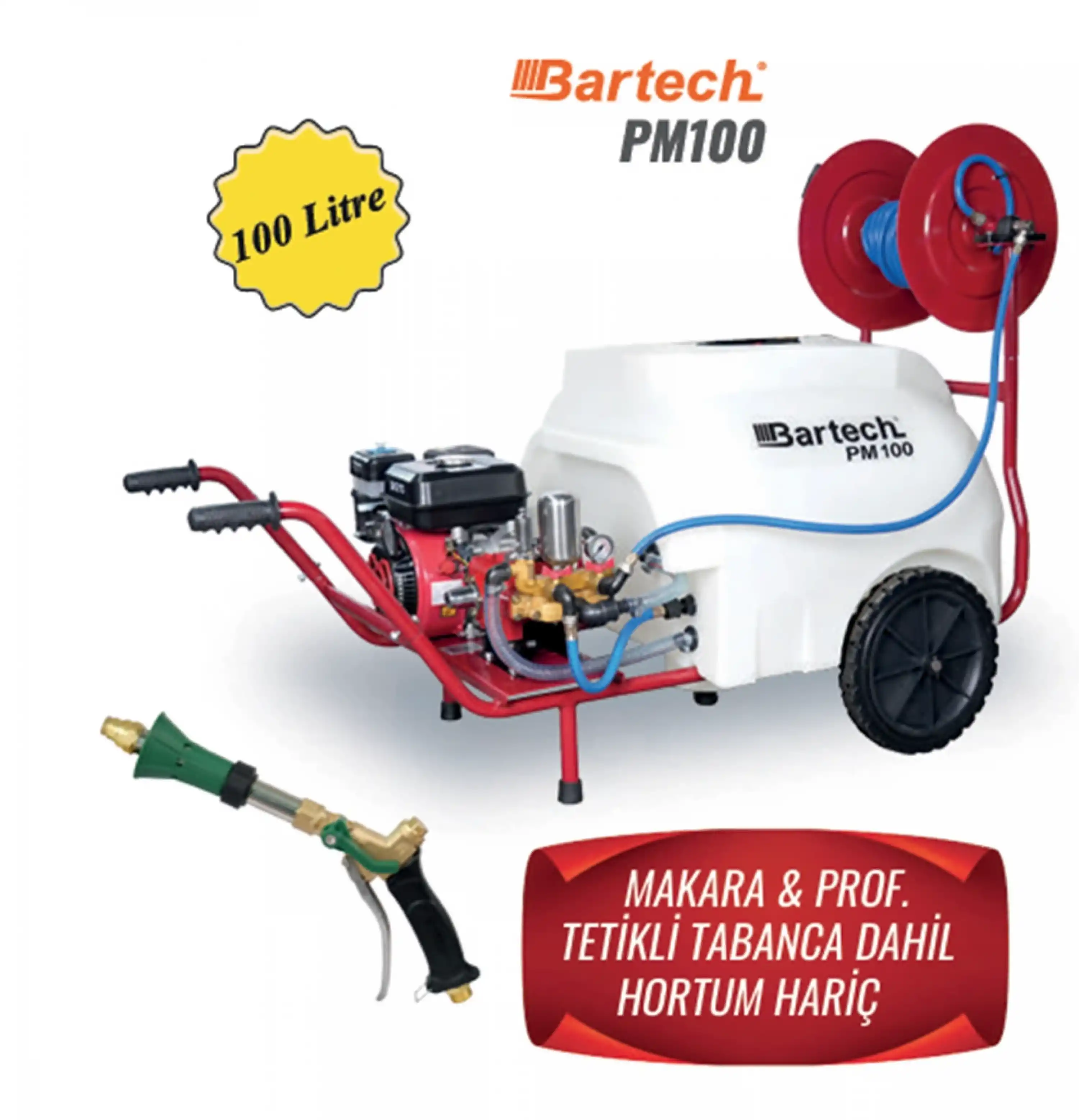 Bartech PM100 Pülverizatör 100 Litre