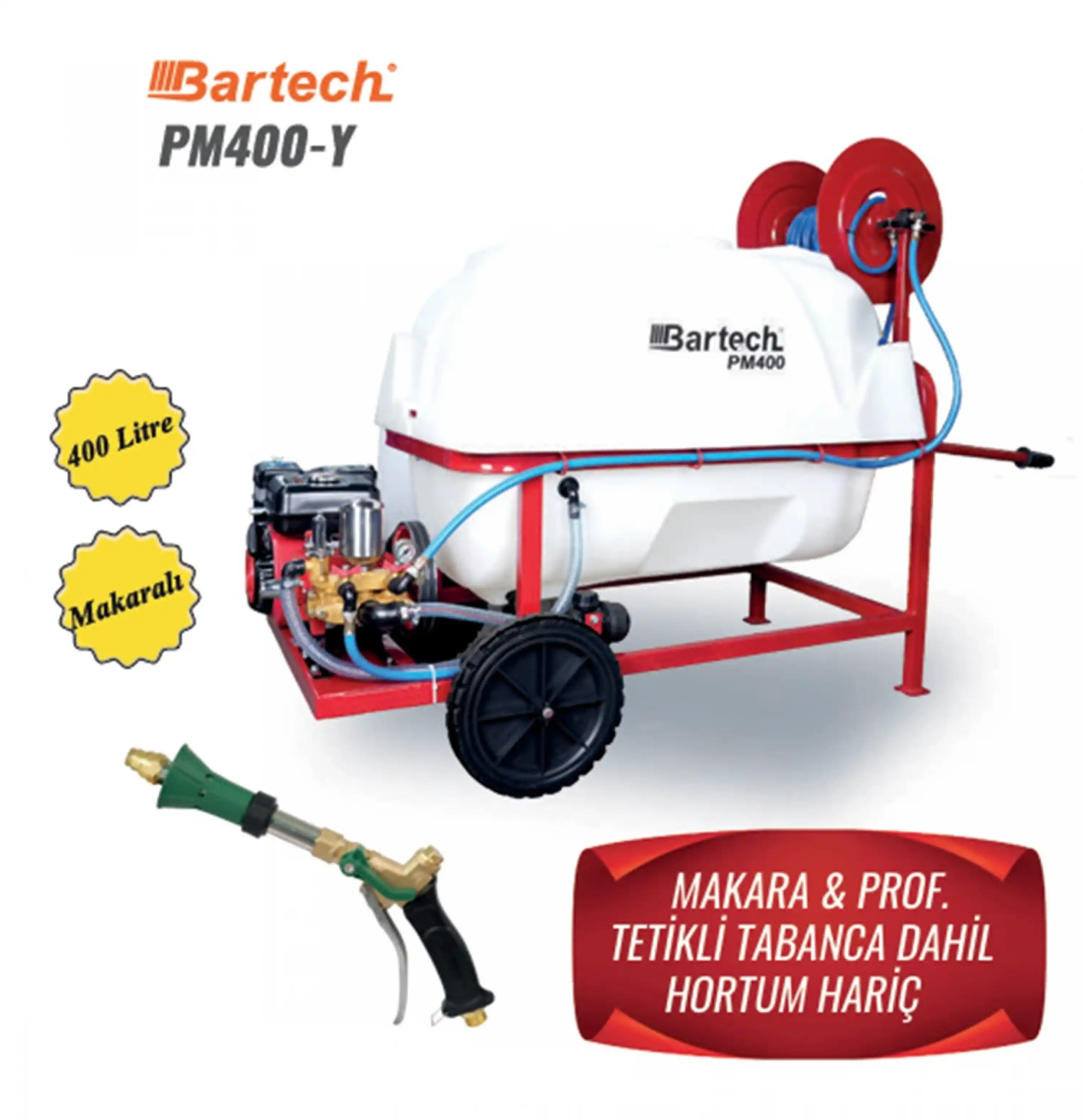Bartech PM400-Y Pülverizatör 400 Litre