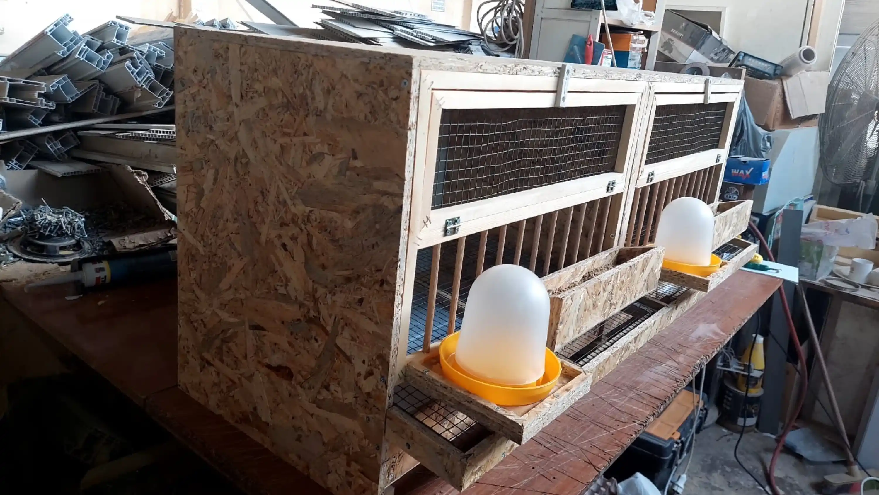 Bıldırcın Kafesi - OSB - 120*50*40 ( İki Bölmeli )