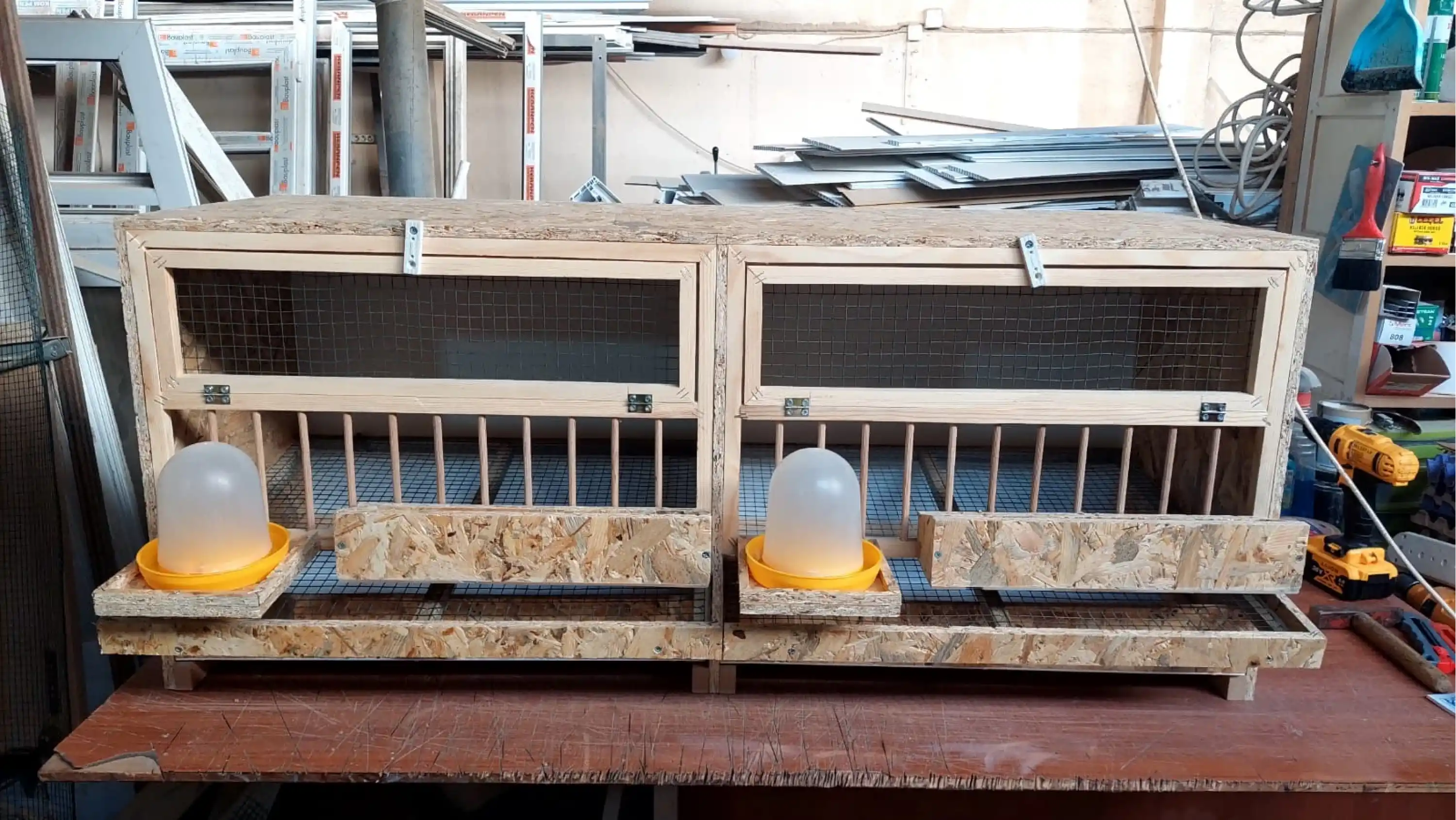 Bıldırcın Kafesi - OSB - 120*50*40 ( İki Bölmeli )