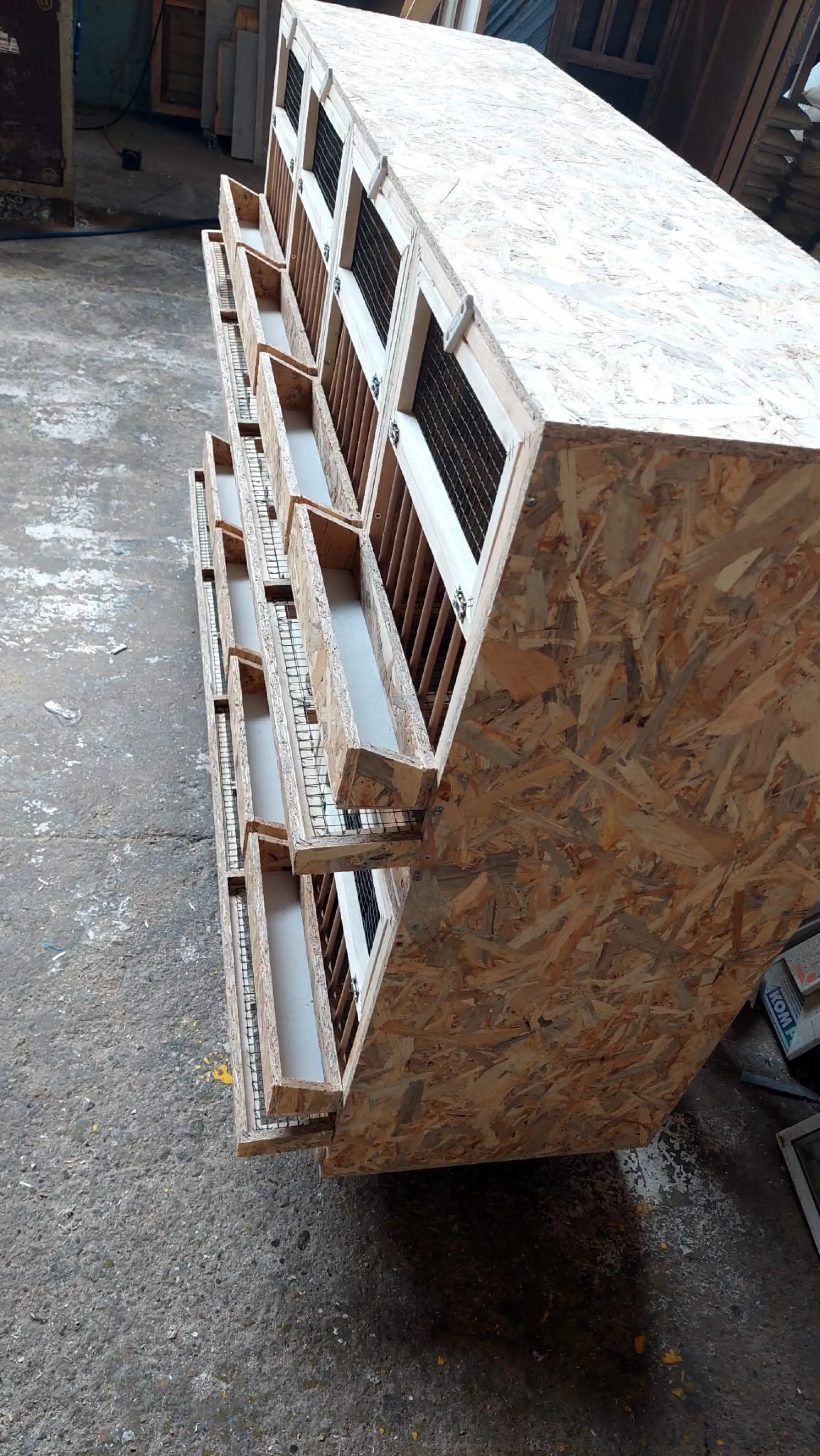 Bıldırcın Kafesi - OSB - 160*40*100 8 Gözlü