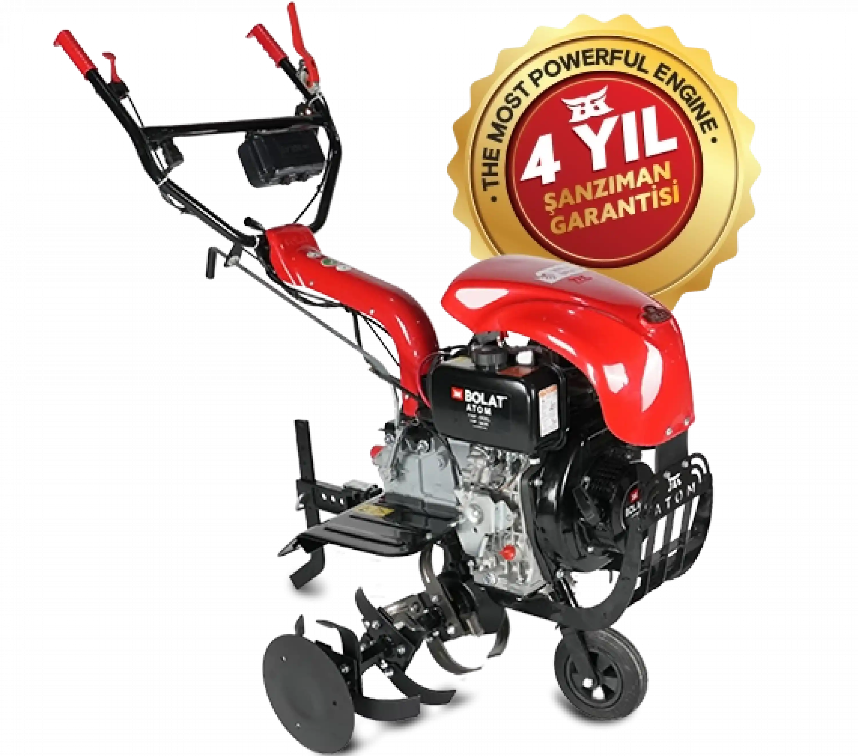 Bolat ATOM Dizel Çapa Makinesi 7 HP 3 İleri 1 Geri Vites