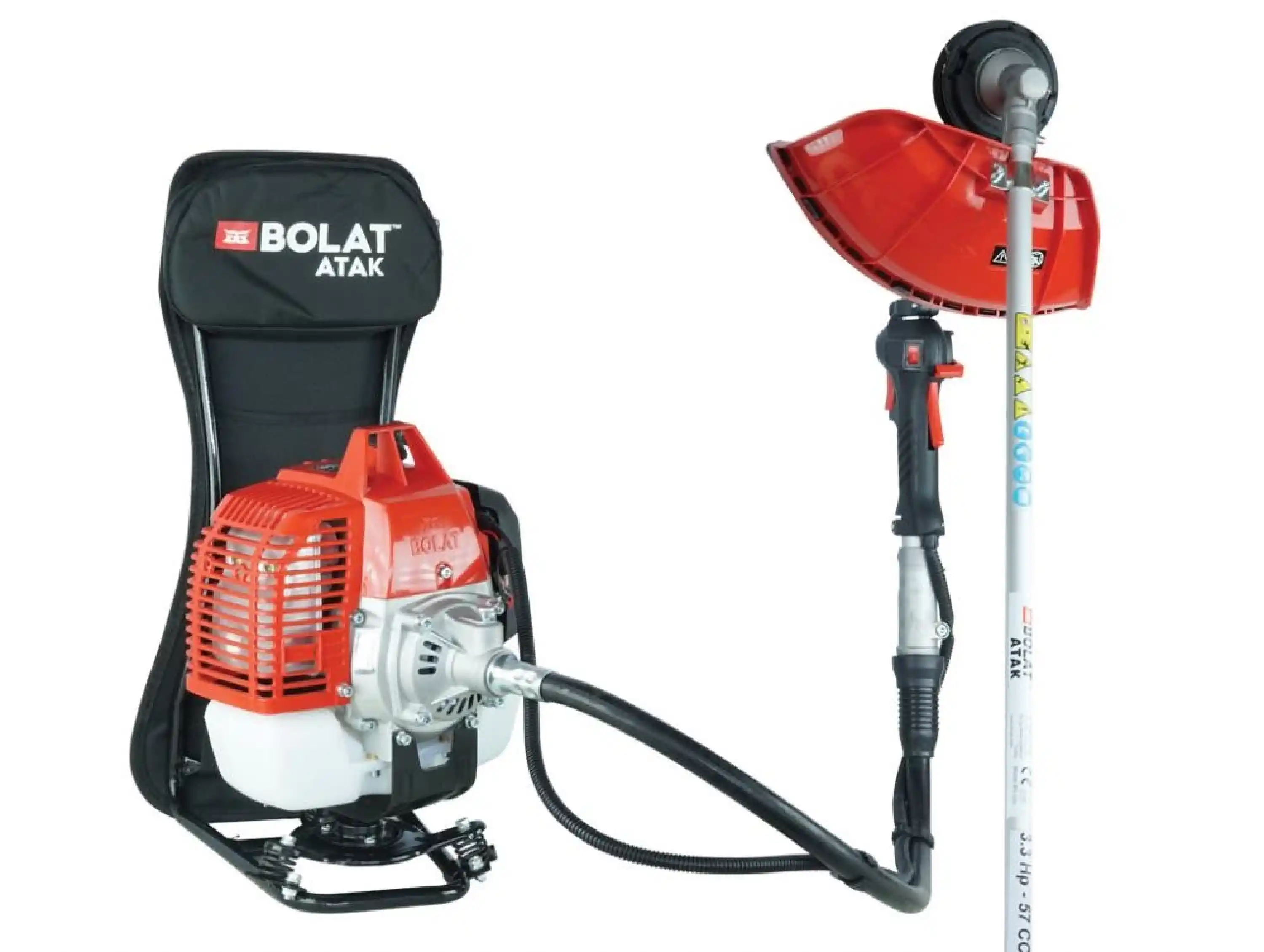 Bolat BS-570 Atak Motorlu Sırt Tırpan - 3.3 HP