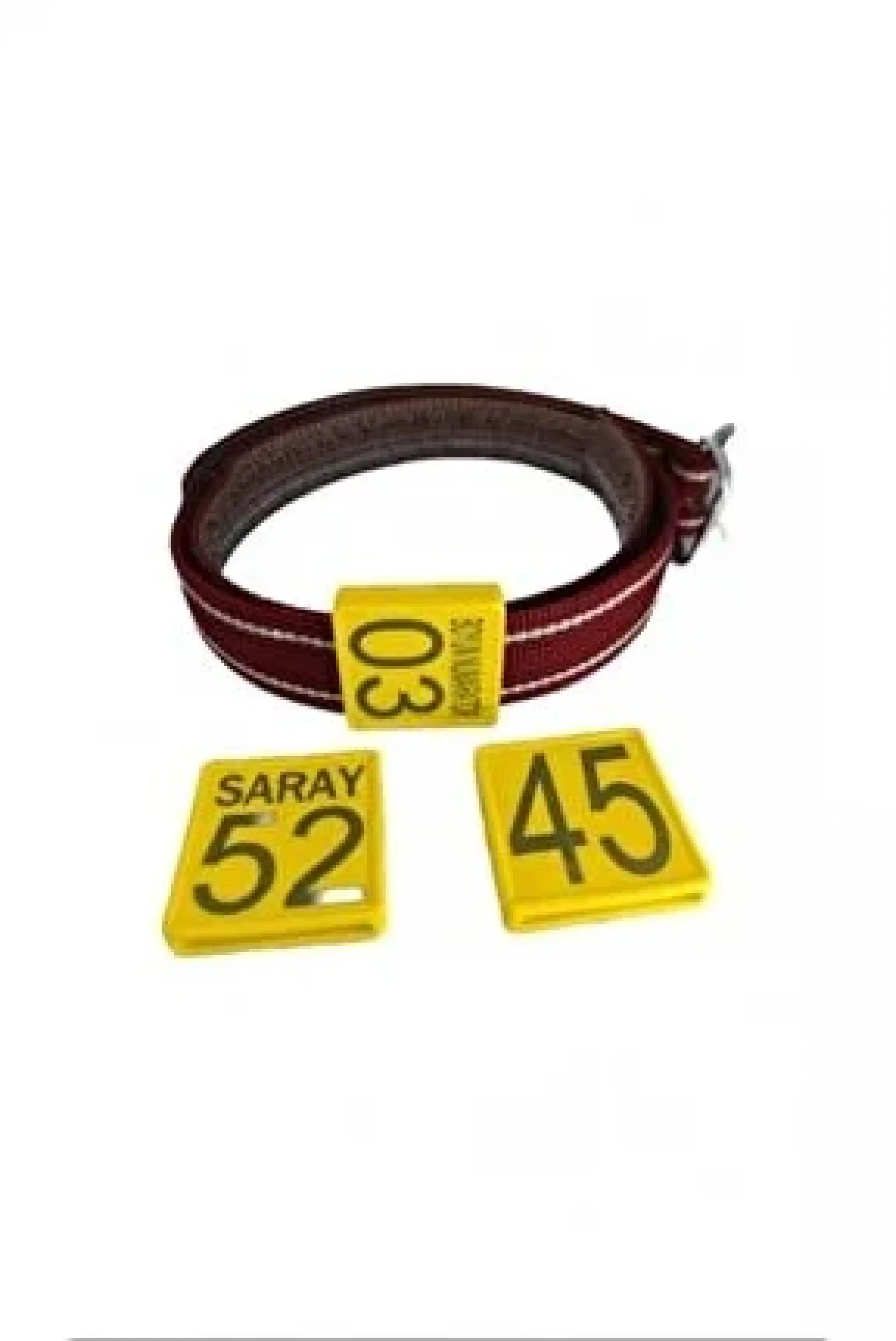 Küçükbaş için Boyunluk Numaratör + Kemer