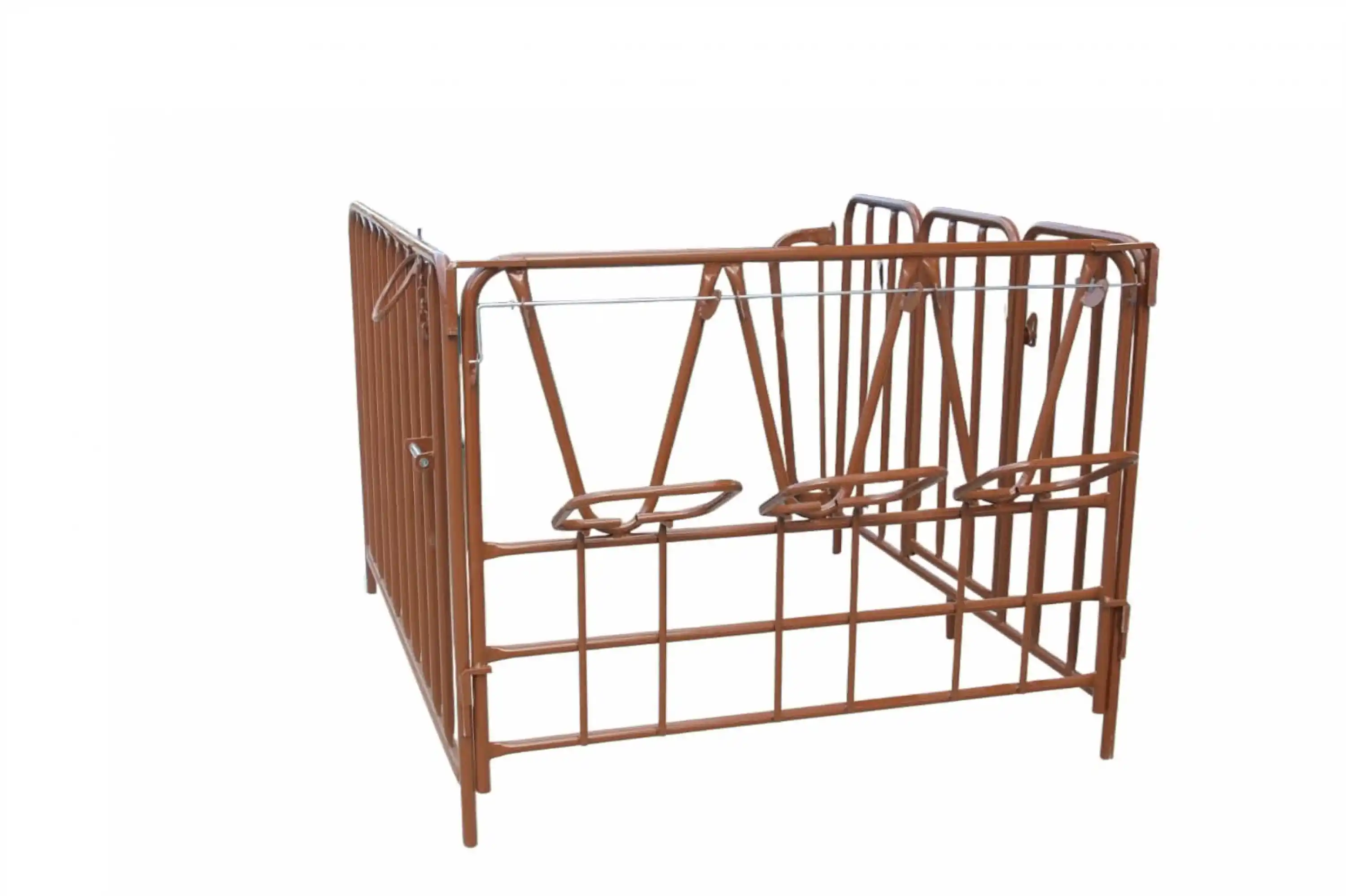 Calfimo Çitli Takım Buzağı Kulübesi – Fiberglass | 3 Yemlik + 3 Gölgelik & Yağmurluk Aparat + 1 Biberon