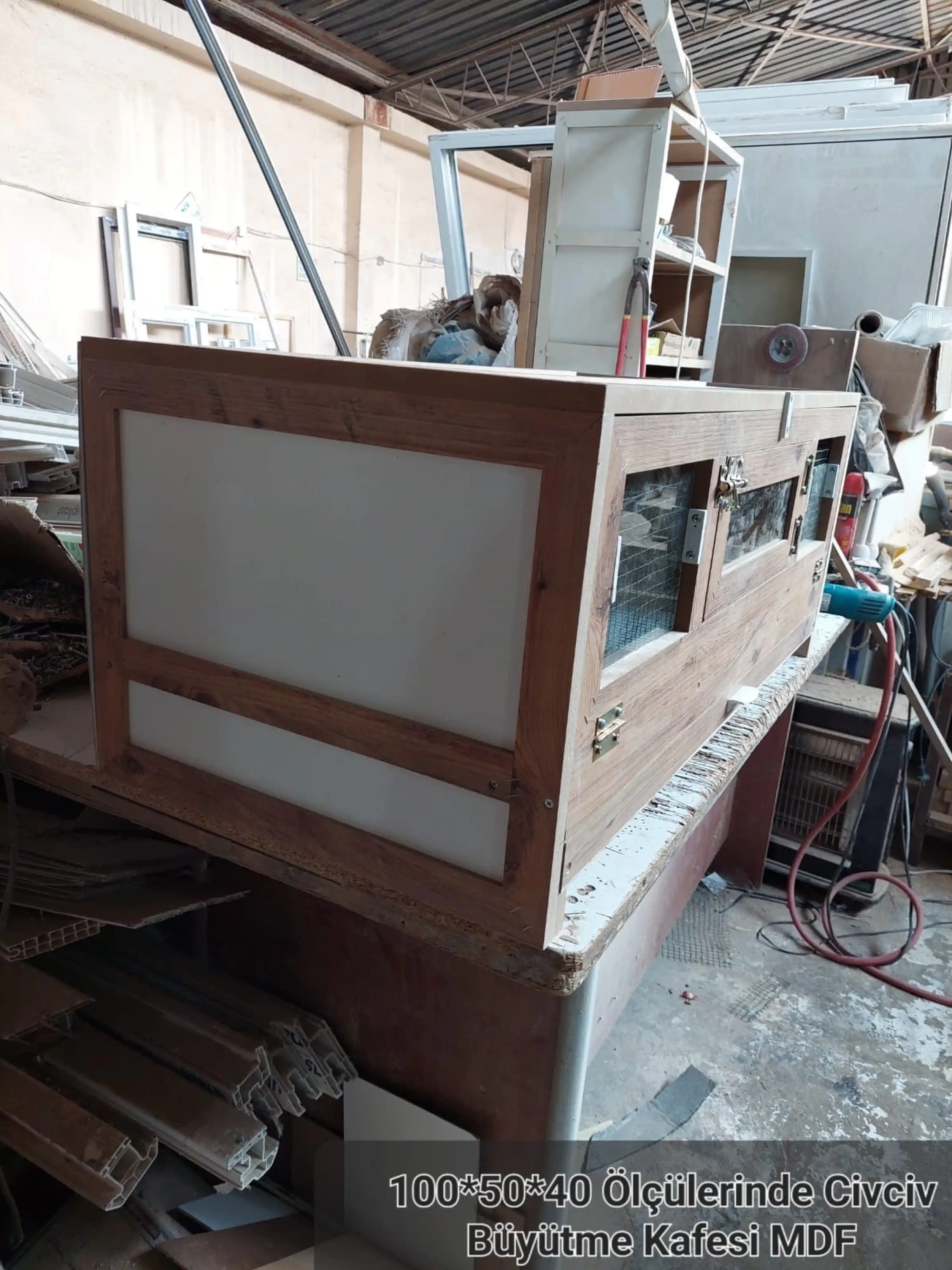 Civciv Büyütme Kafesi - MDF - 100*50*40