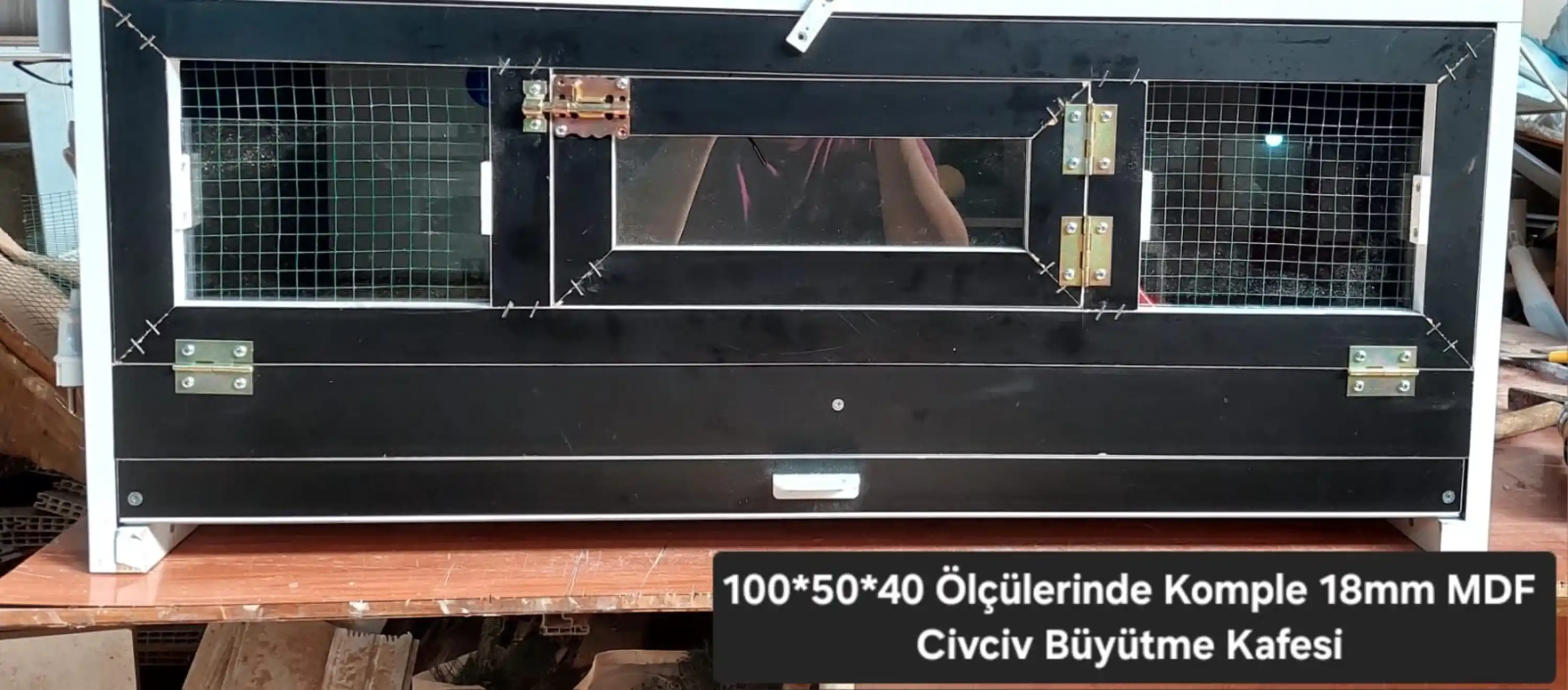 Civciv Büyütme Kafesi - MDF - 18 MM (75*50*40 - 100*50*40 - 125*50*40 )