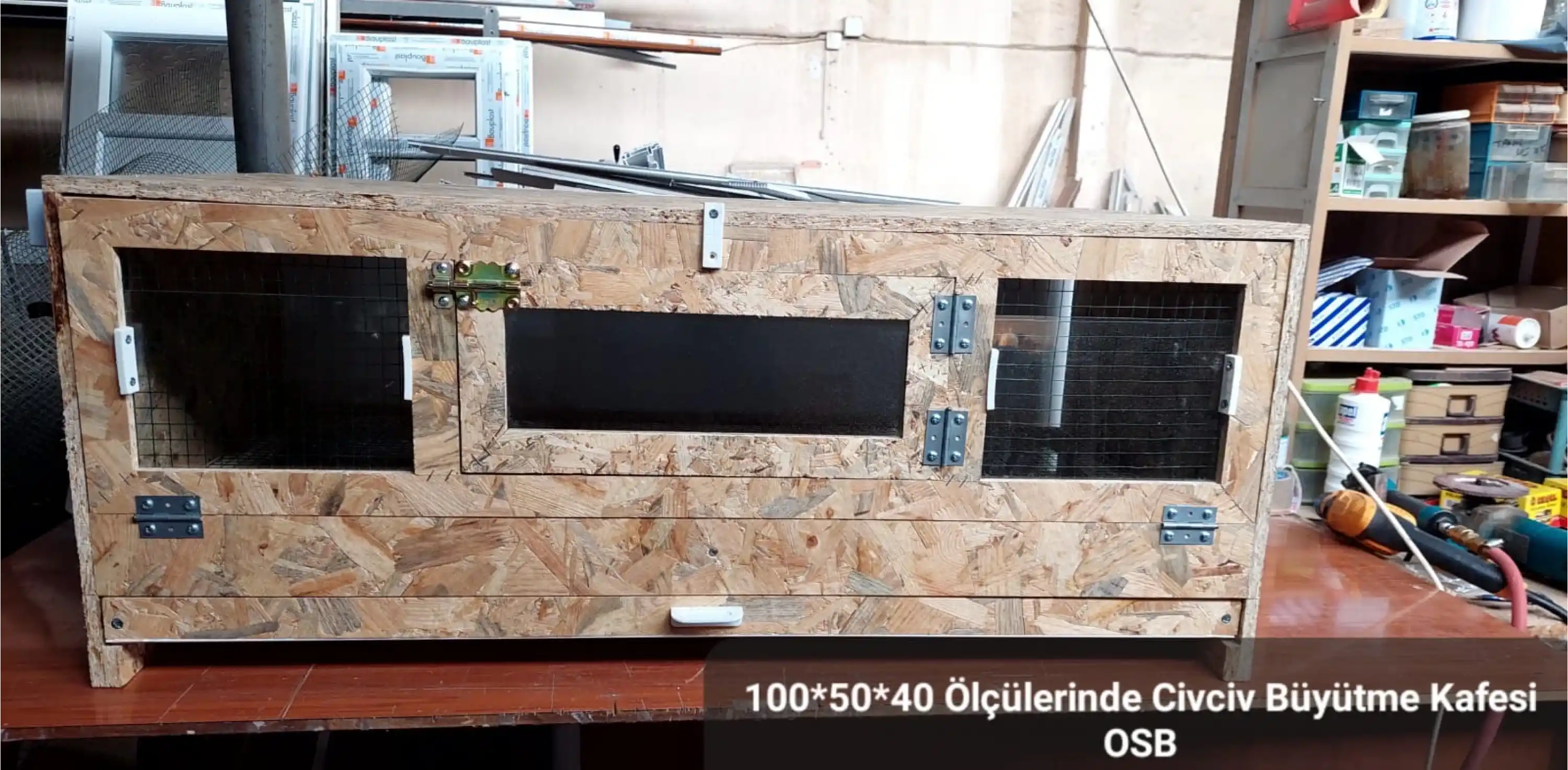 Civciv Büyütme Kafesi - OSB - 100*50*40