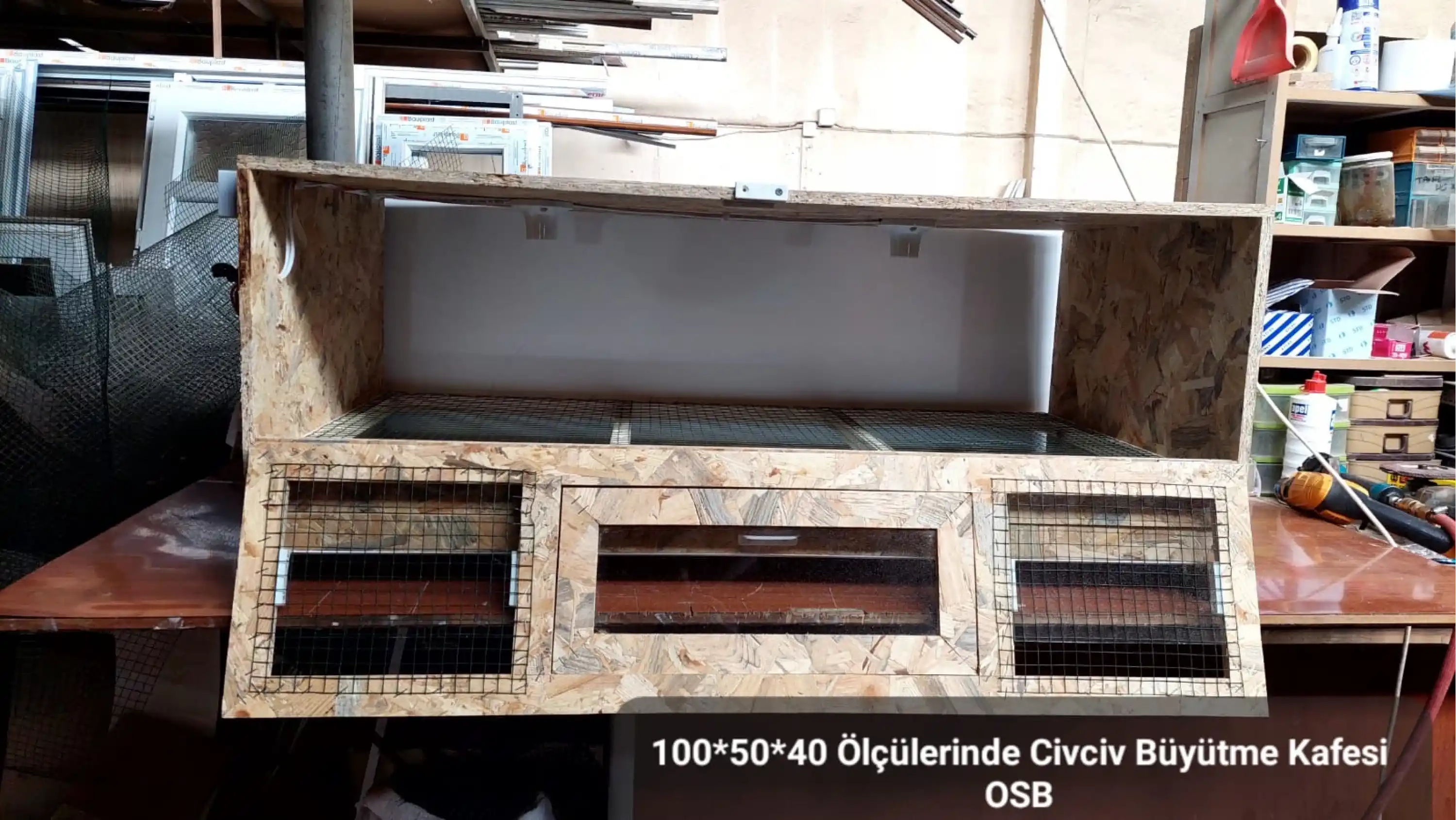 Civciv Büyütme Kafesi - OSB - 100*50*40