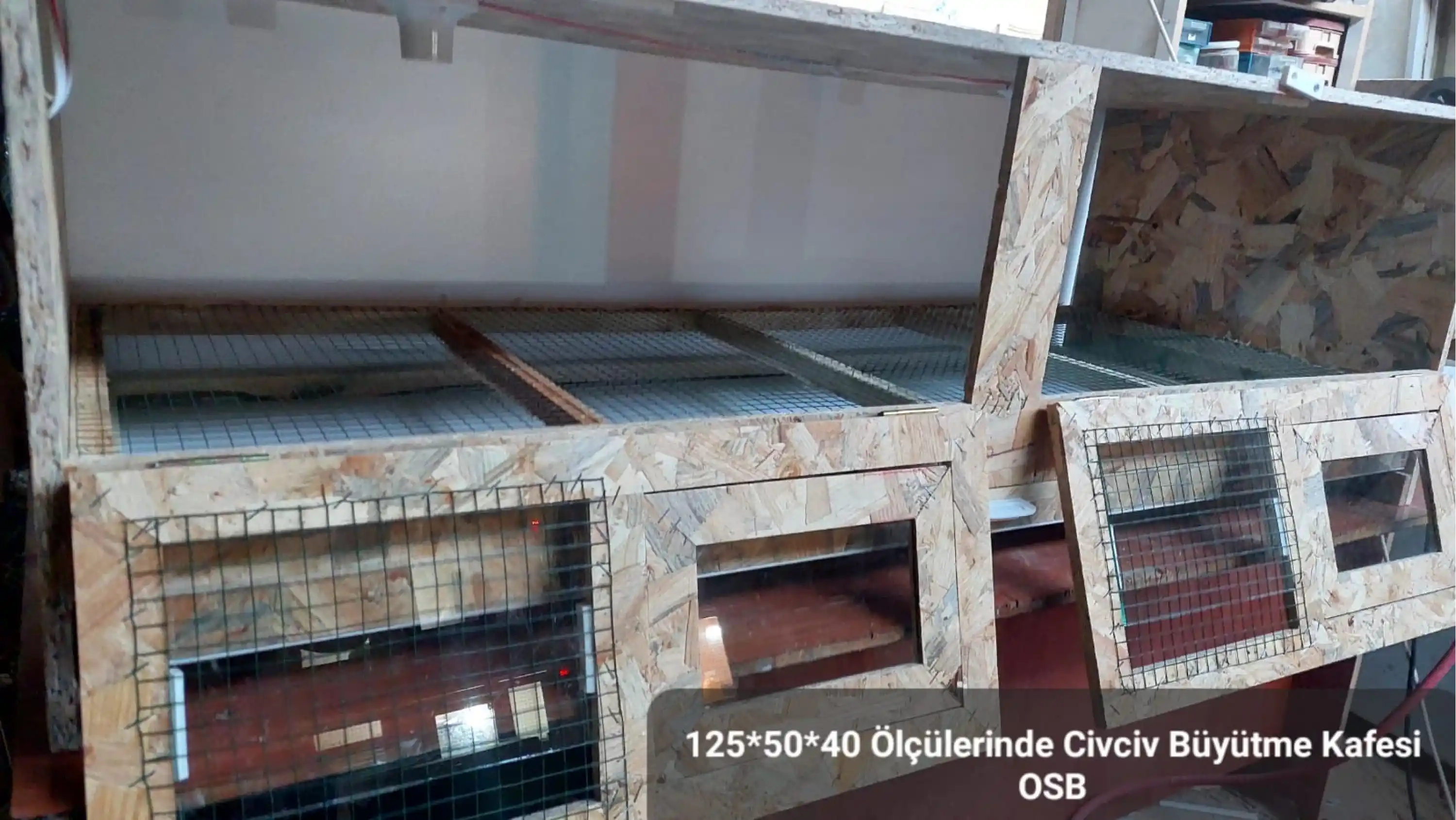 Civciv Büyütme Kafesi - OSB - 120*50*40