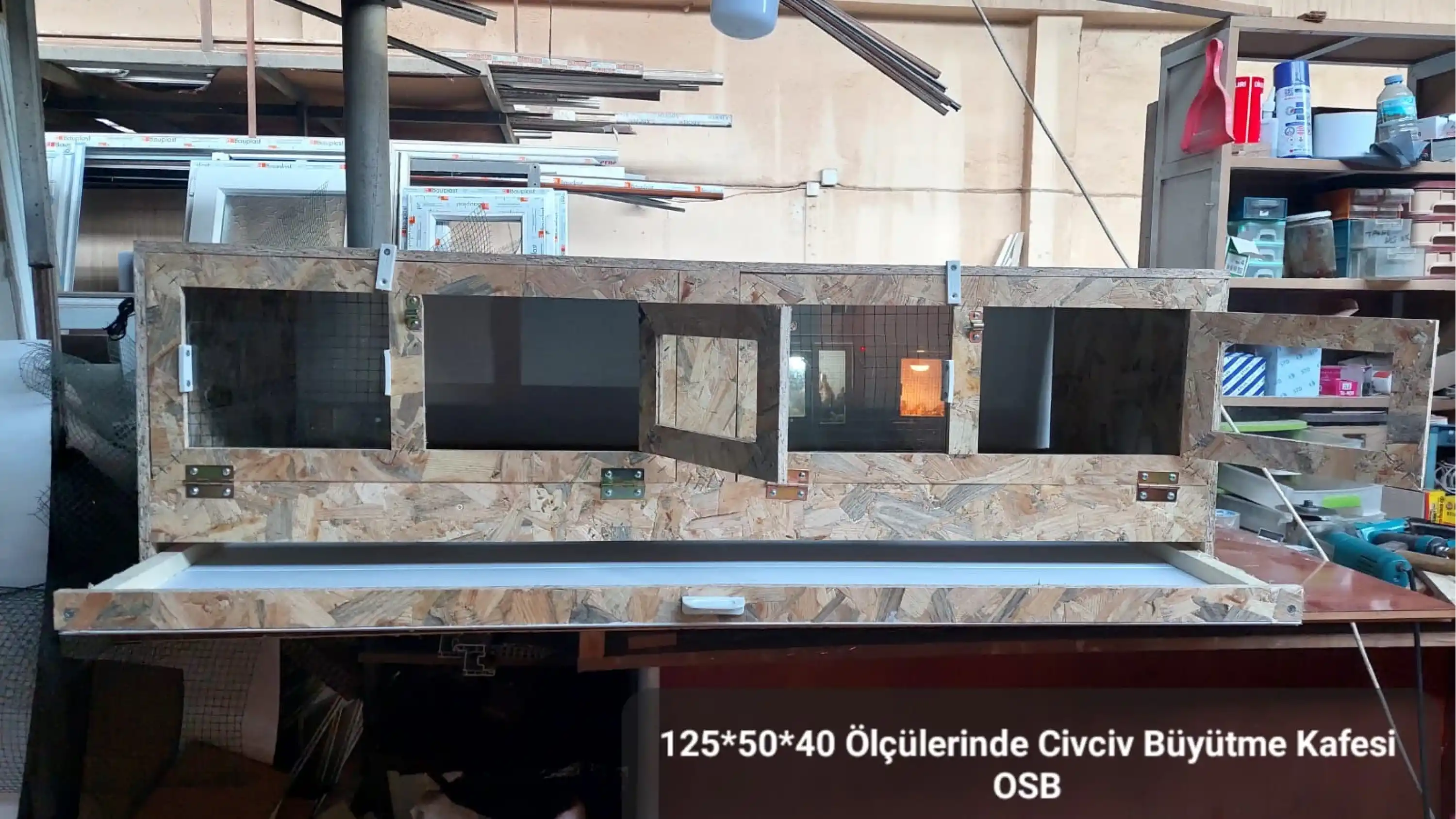 Civciv Büyütme Kafesi - OSB - 120*50*40