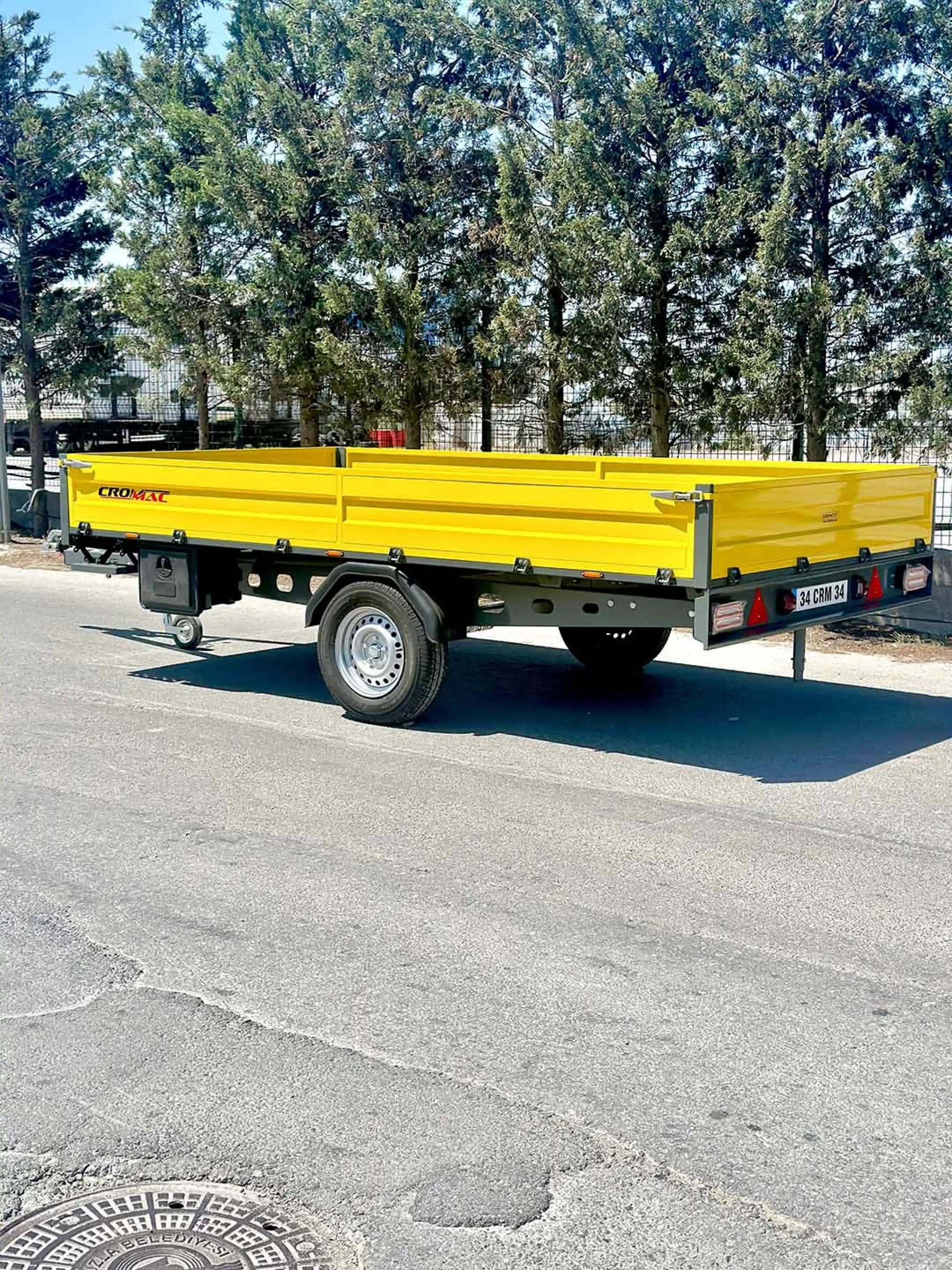 Crommac 1500 Kg Frenli Yük Römorku