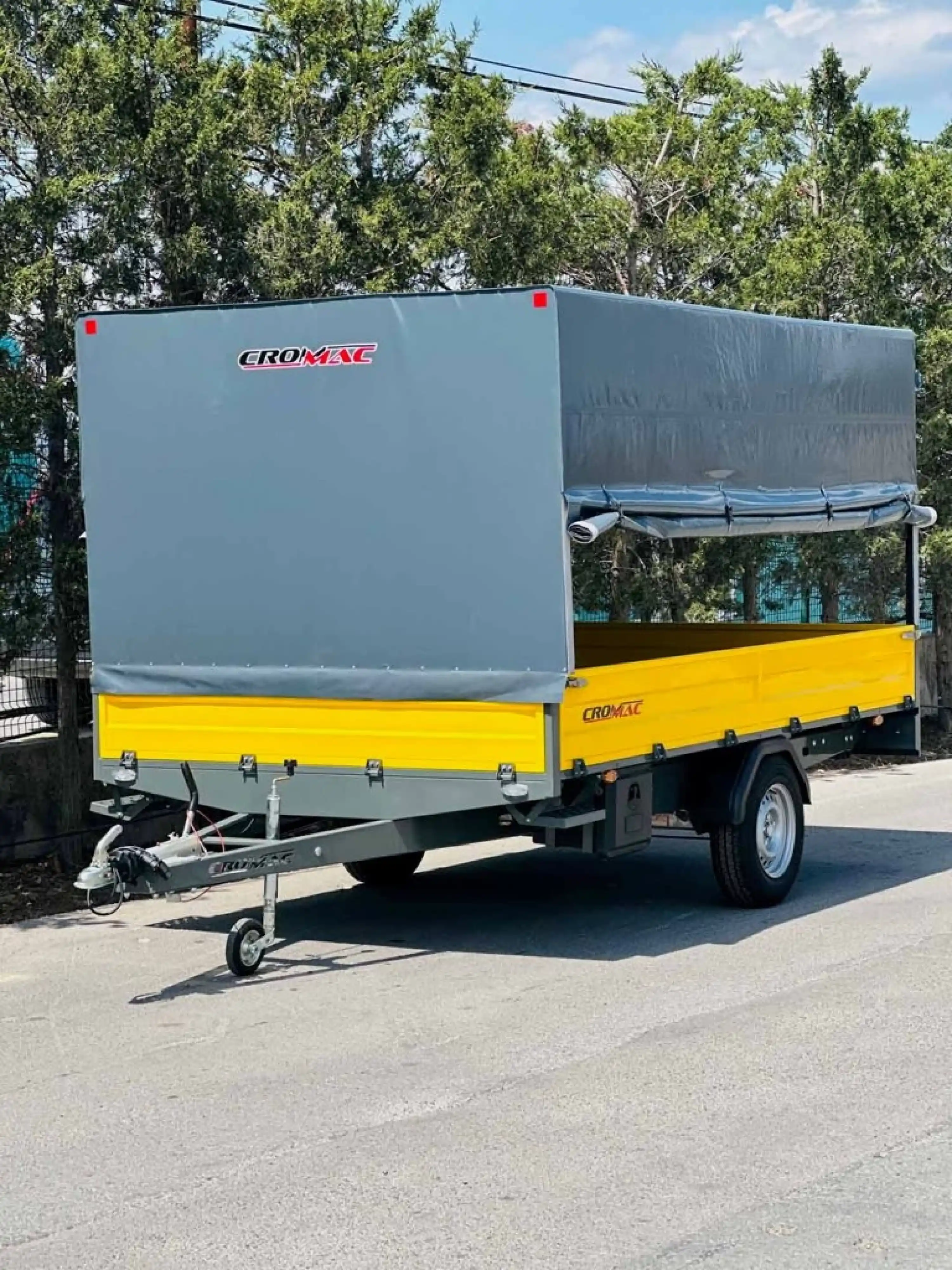 Crommac 1500 Kg Frenli Yük Römorku - Tenteli Model