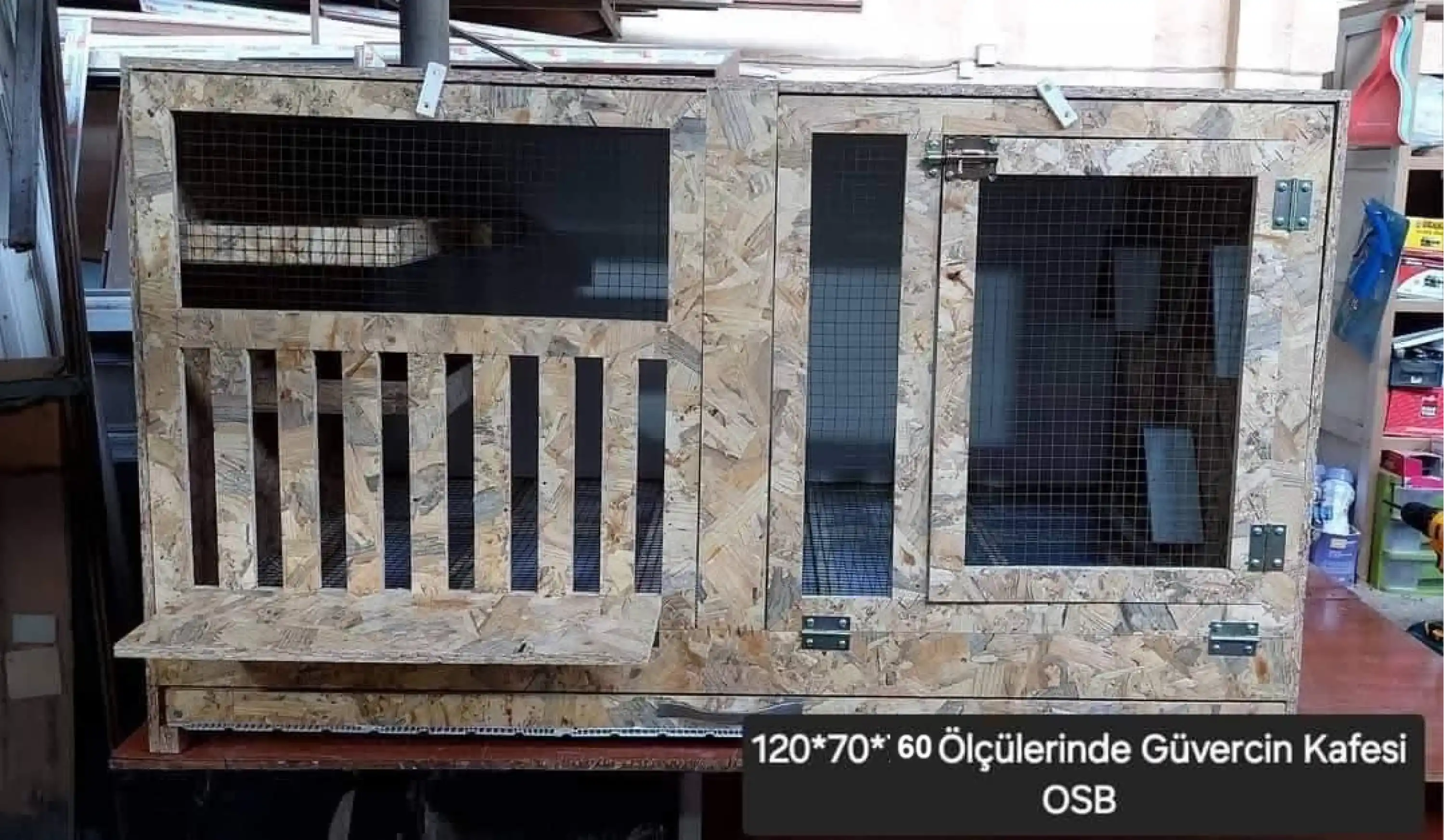 Güvercin Eşhanesi & Kafesi - OSB - 120*70*60