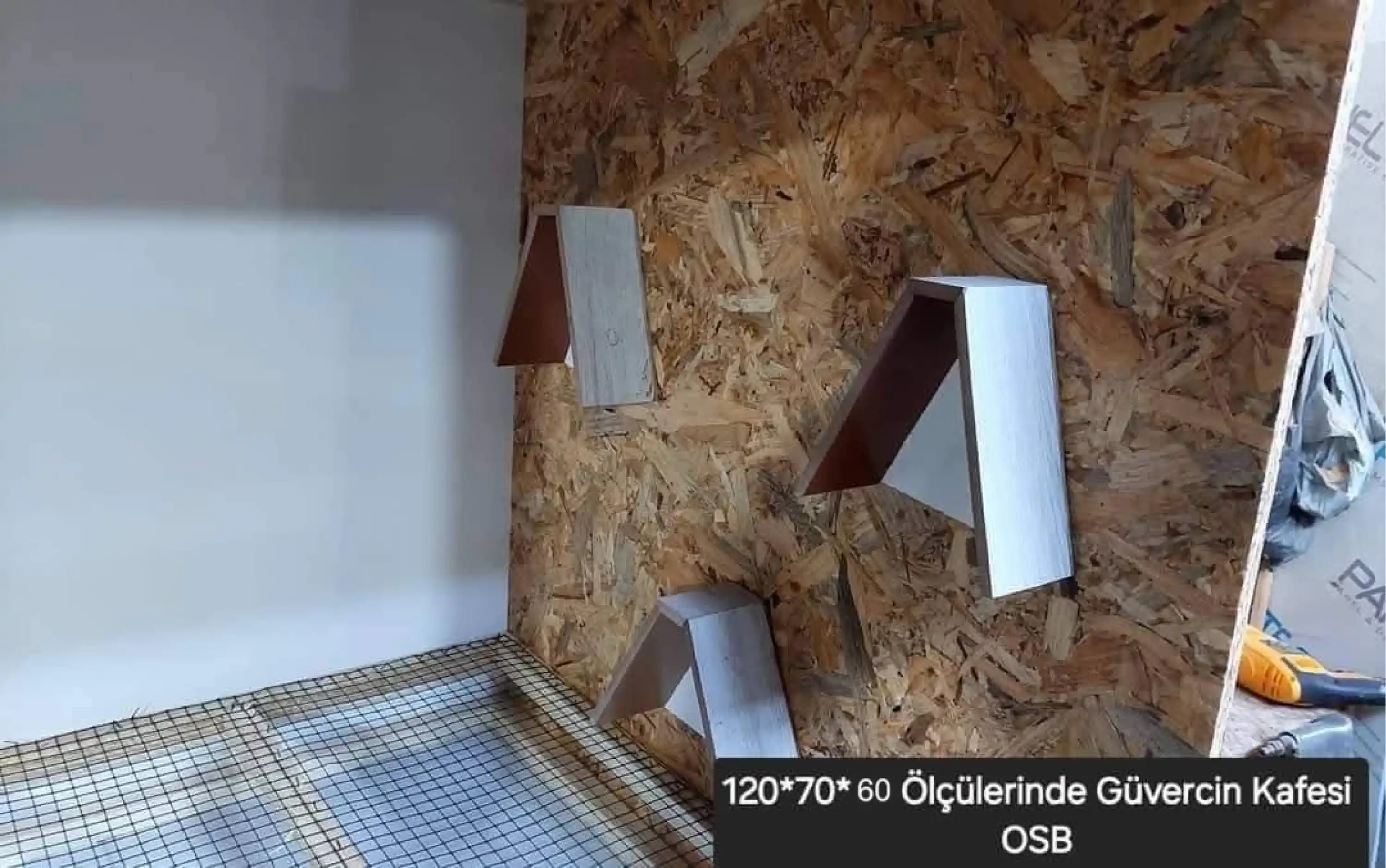 Güvercin Eşhanesi & Kafesi - OSB - 120*70*60