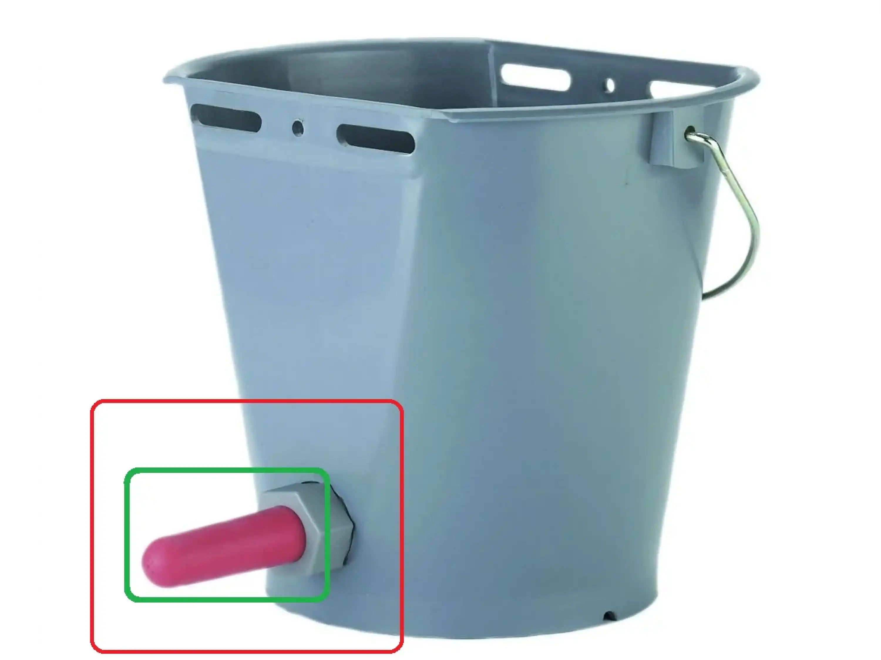 8 Lt. Buzağı Emzirme Kovası (Tek Emzikli) - Hayvancılık Ekipmanları