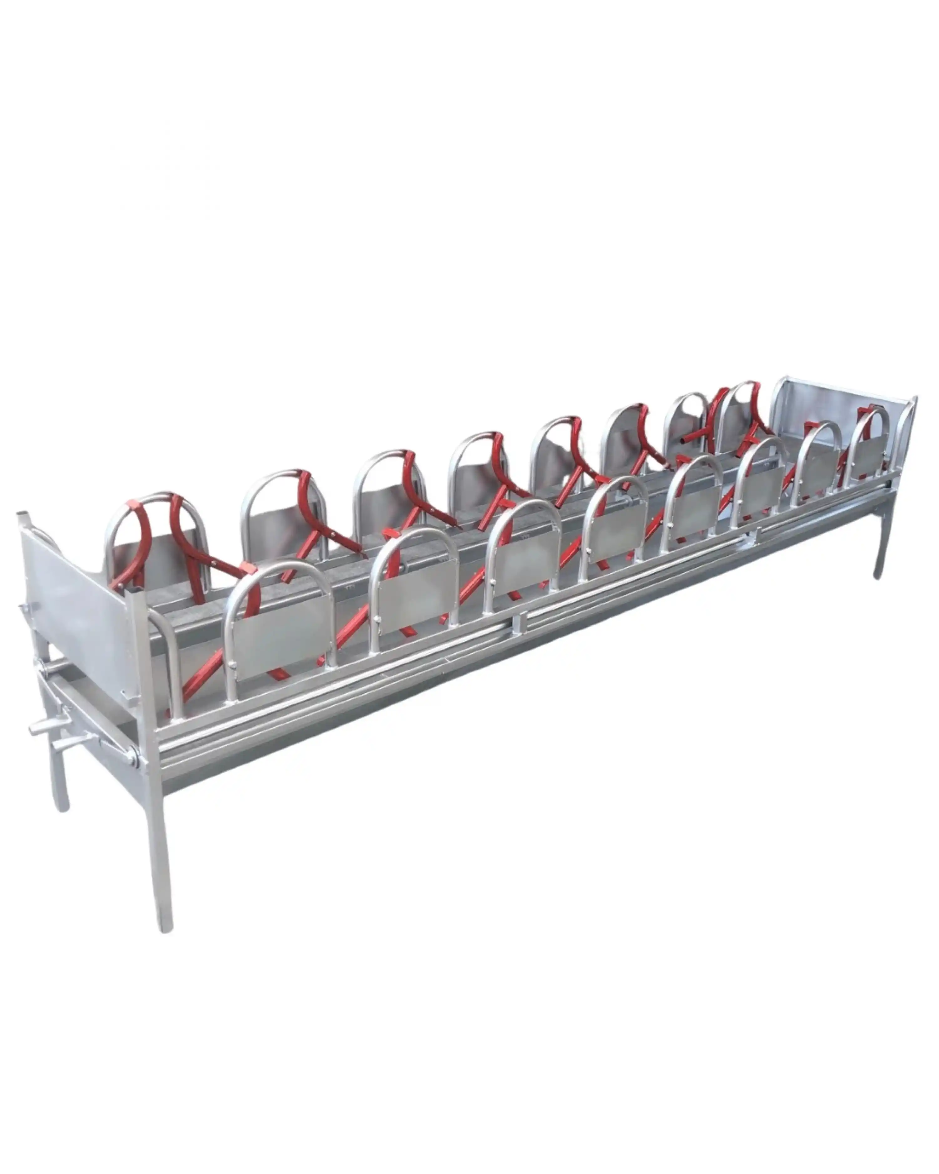 Küçükbaş 18li Çiftli Yemlik Kilit Sistemi (Galvaniz – 9 × 2) – 3.20 Metre
