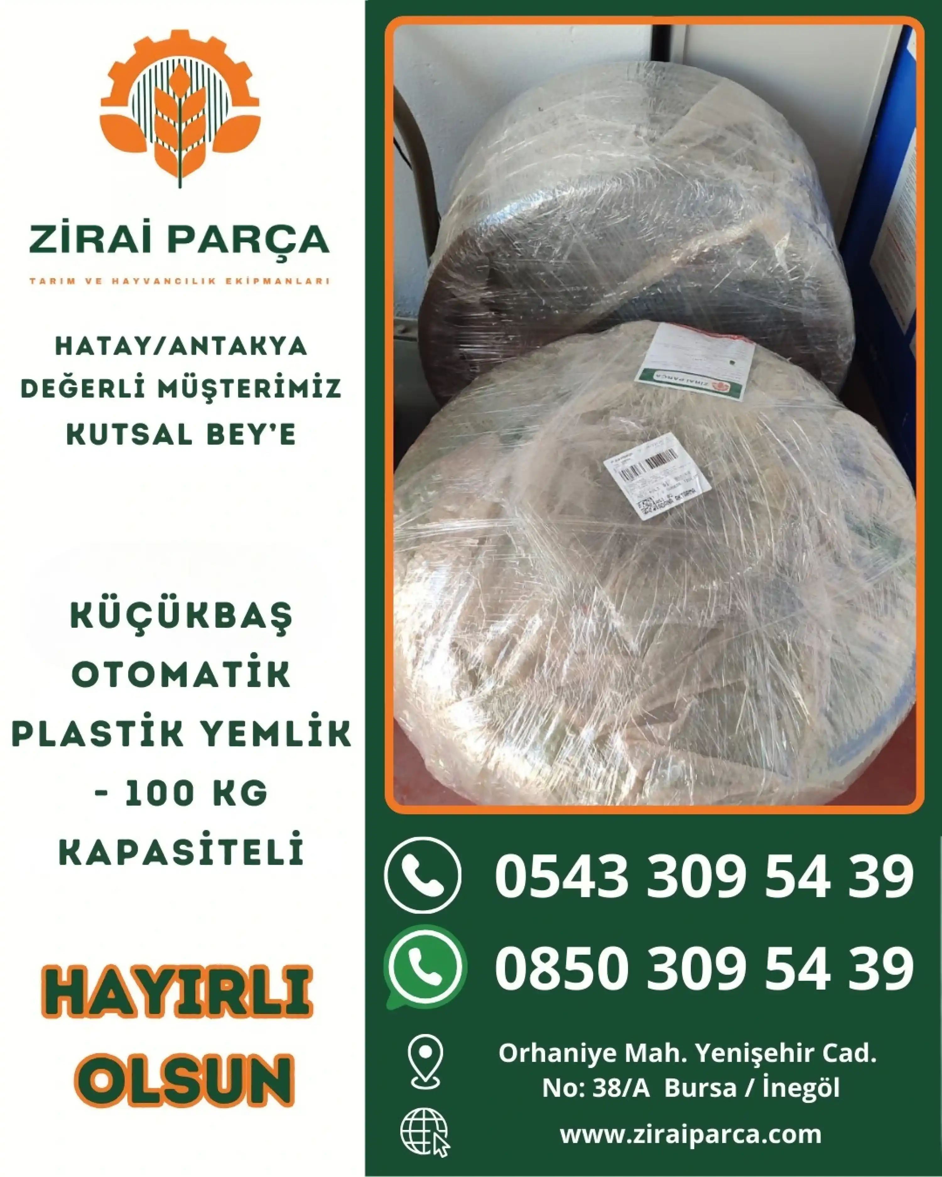 Küçükbaş Otomatik Plastik Yemlik - 100 kg Kapasiteli