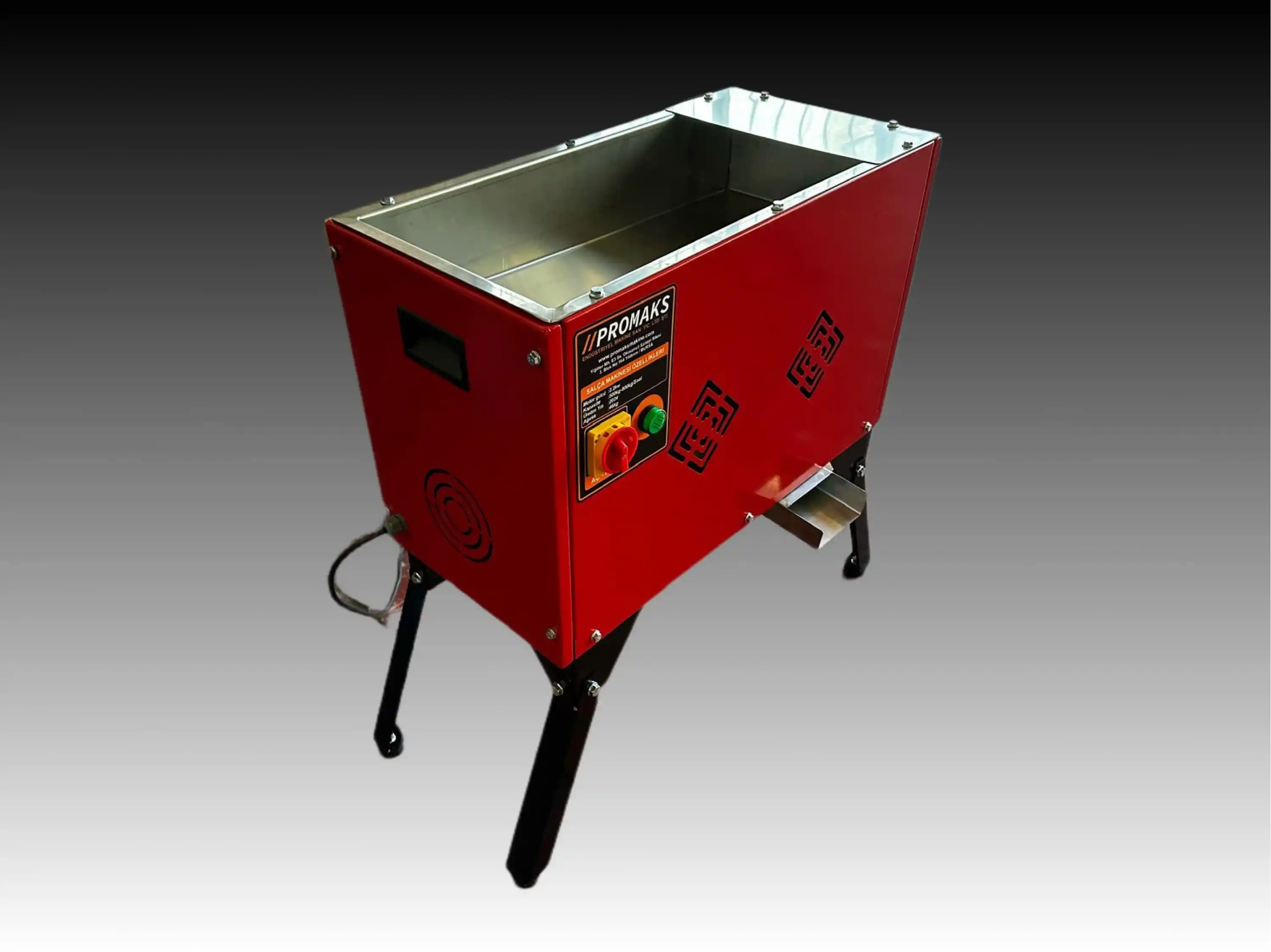 Promaks Salça Makinesi - 3 HP - 220 V