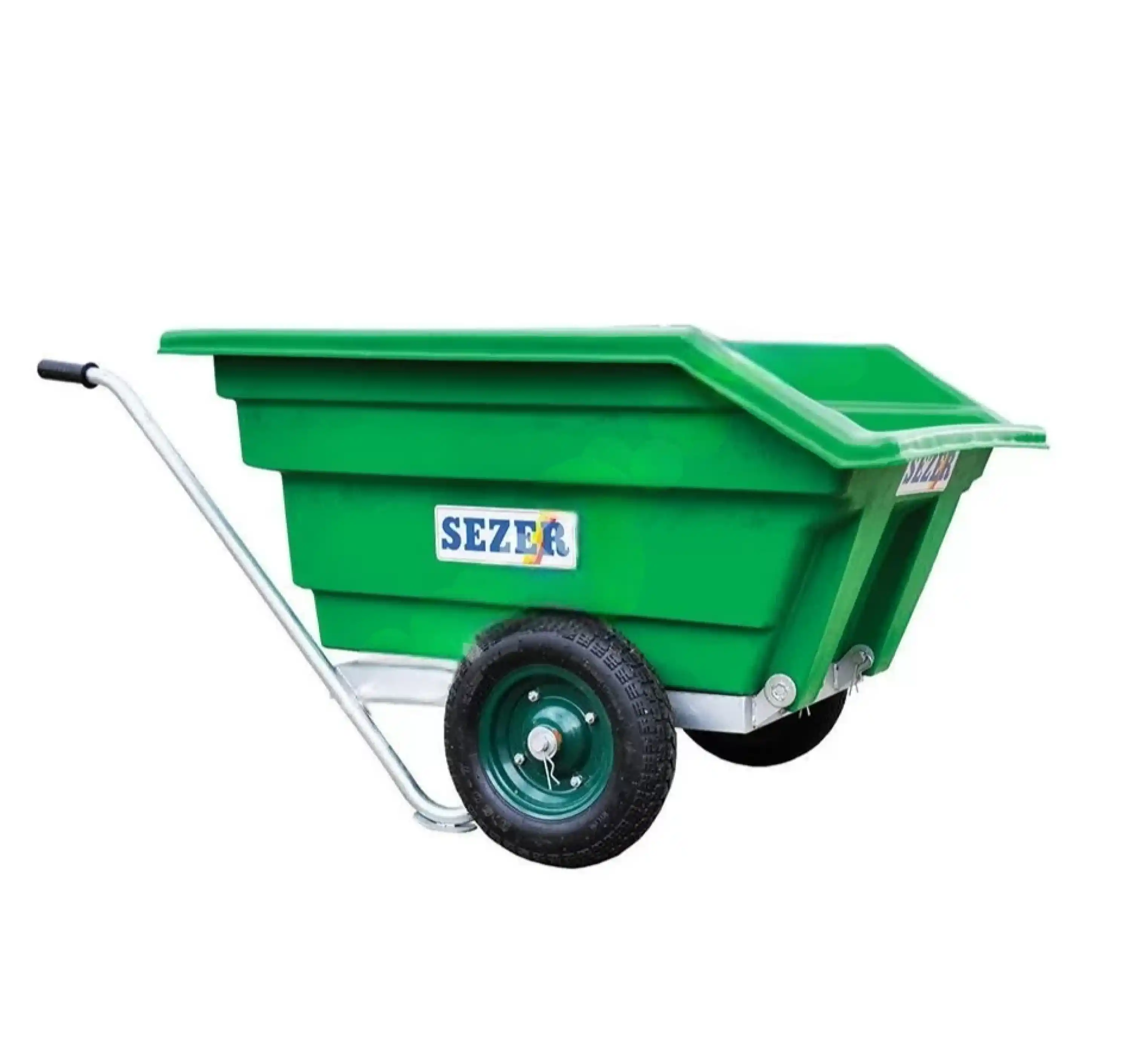 Sezer 300 Litre Damperli El Arabası (Galvaniz Şase)