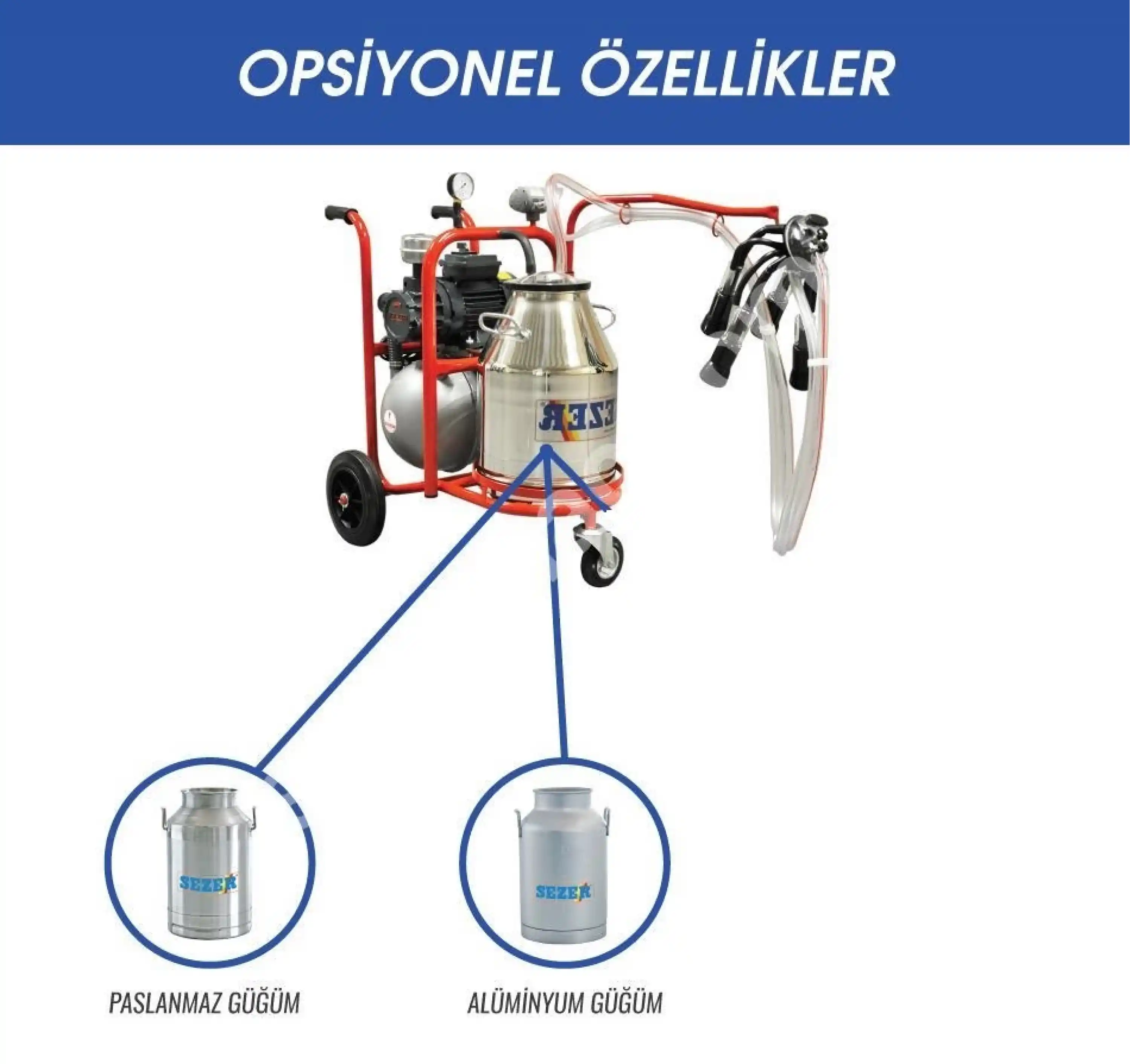 Sezer PLS 1 Süt Sağım Makinesi