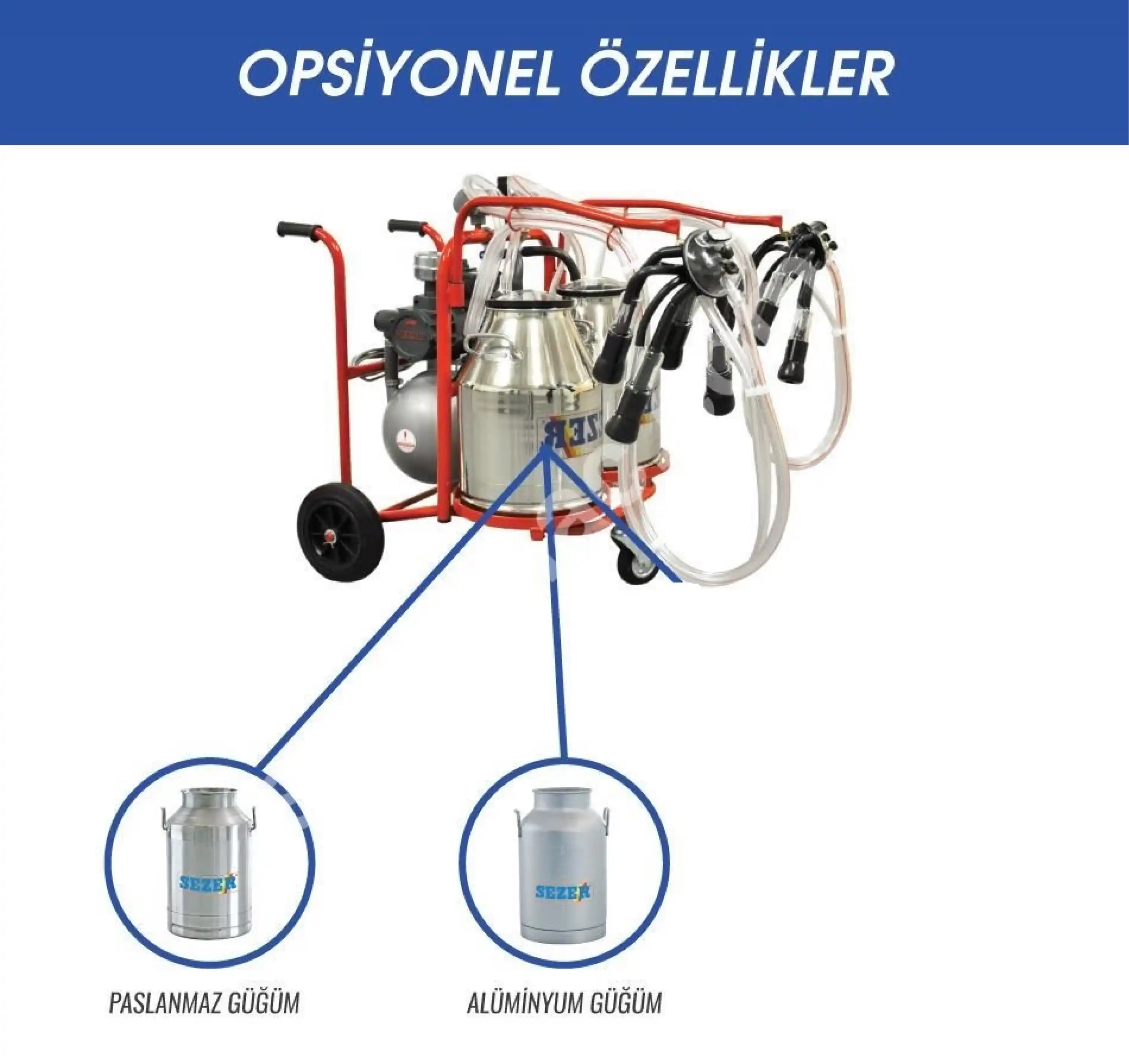 Sezer PLS 2 Süt Sağım Makinesi