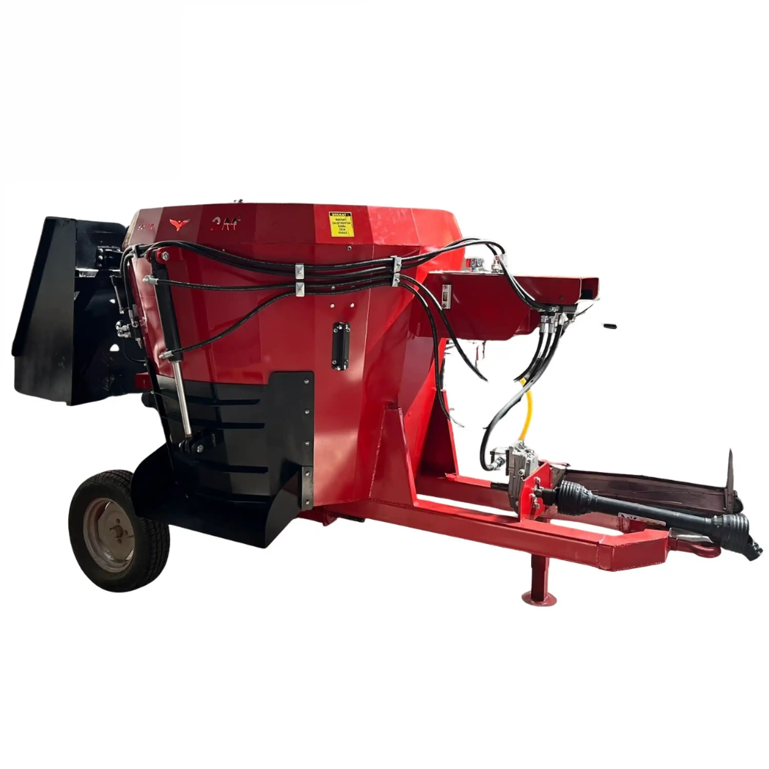 Sotem 2 m³ Metreküp Kepçeli - Elektrikli+Şaftlı (4 Balya Kapasiteli) Yem Karma Makinesi