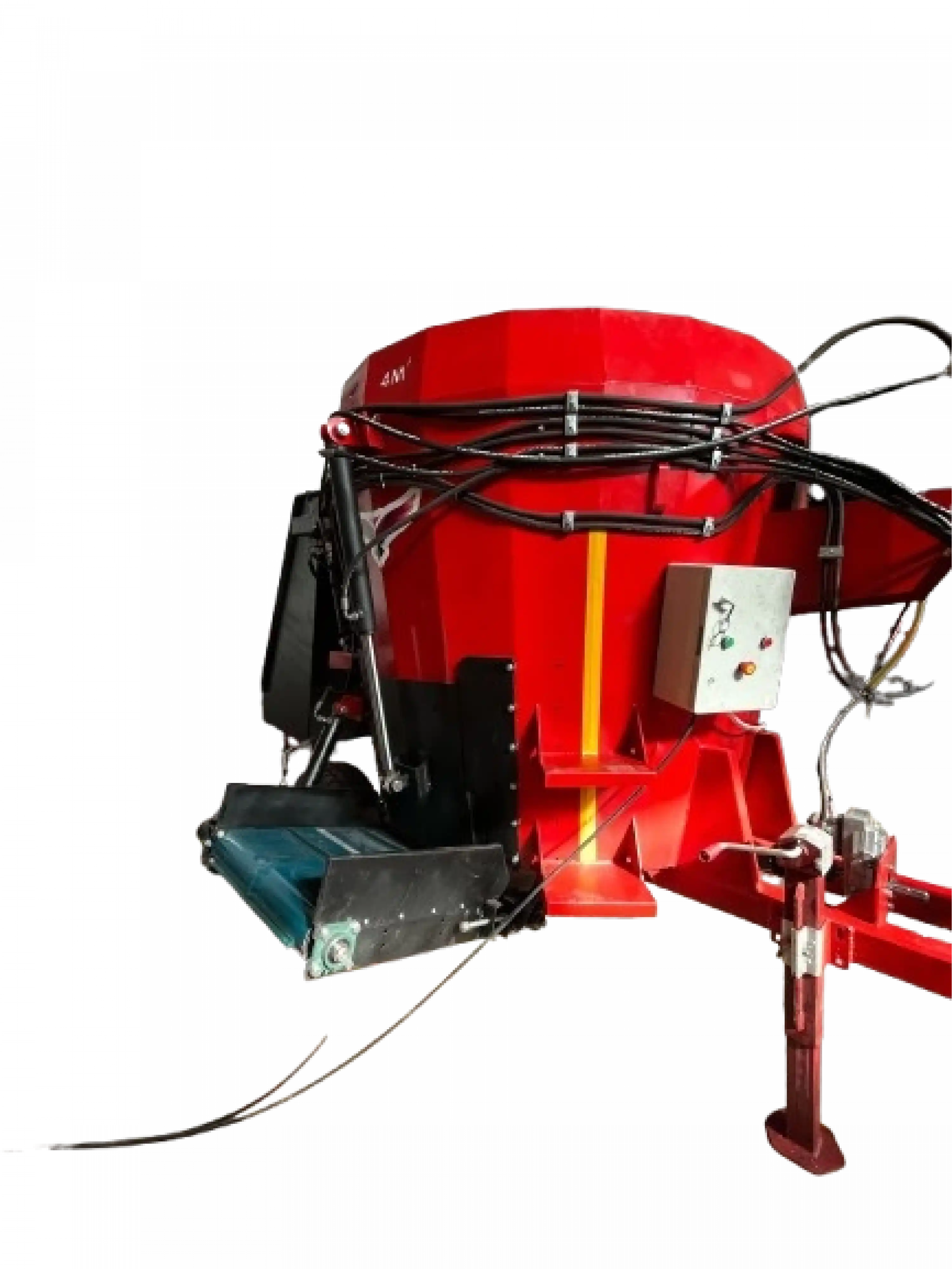 Sotem 4 m³ Metreküp Kepçeli - Şaftlı (8 Balya Kapasiteli) Yem Karma Makinesi