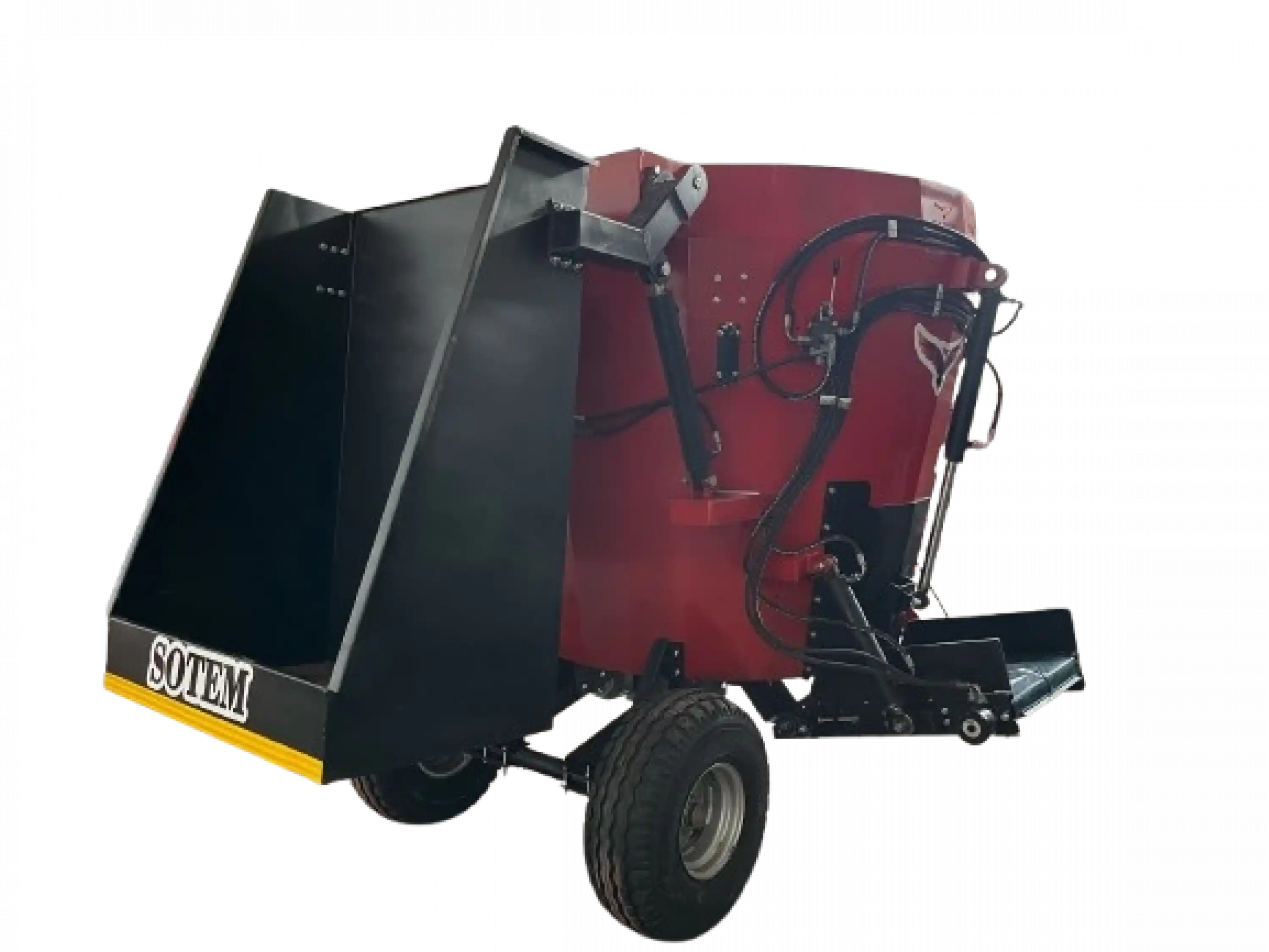 Sotem 4 m³ Metreküp Kepçeli - Şaftlı (8 Balya Kapasiteli) Yem Karma Makinesi