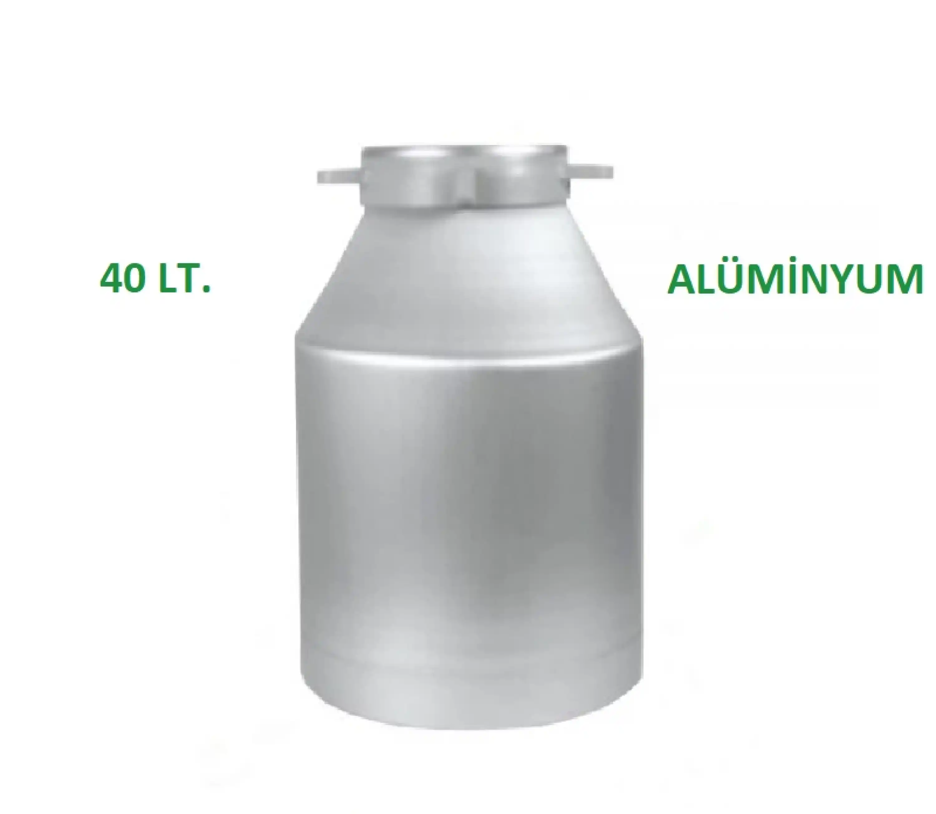40 lt. Alüminyum Güğüm (Kapaksız) - Süt Sağım Makinesi
