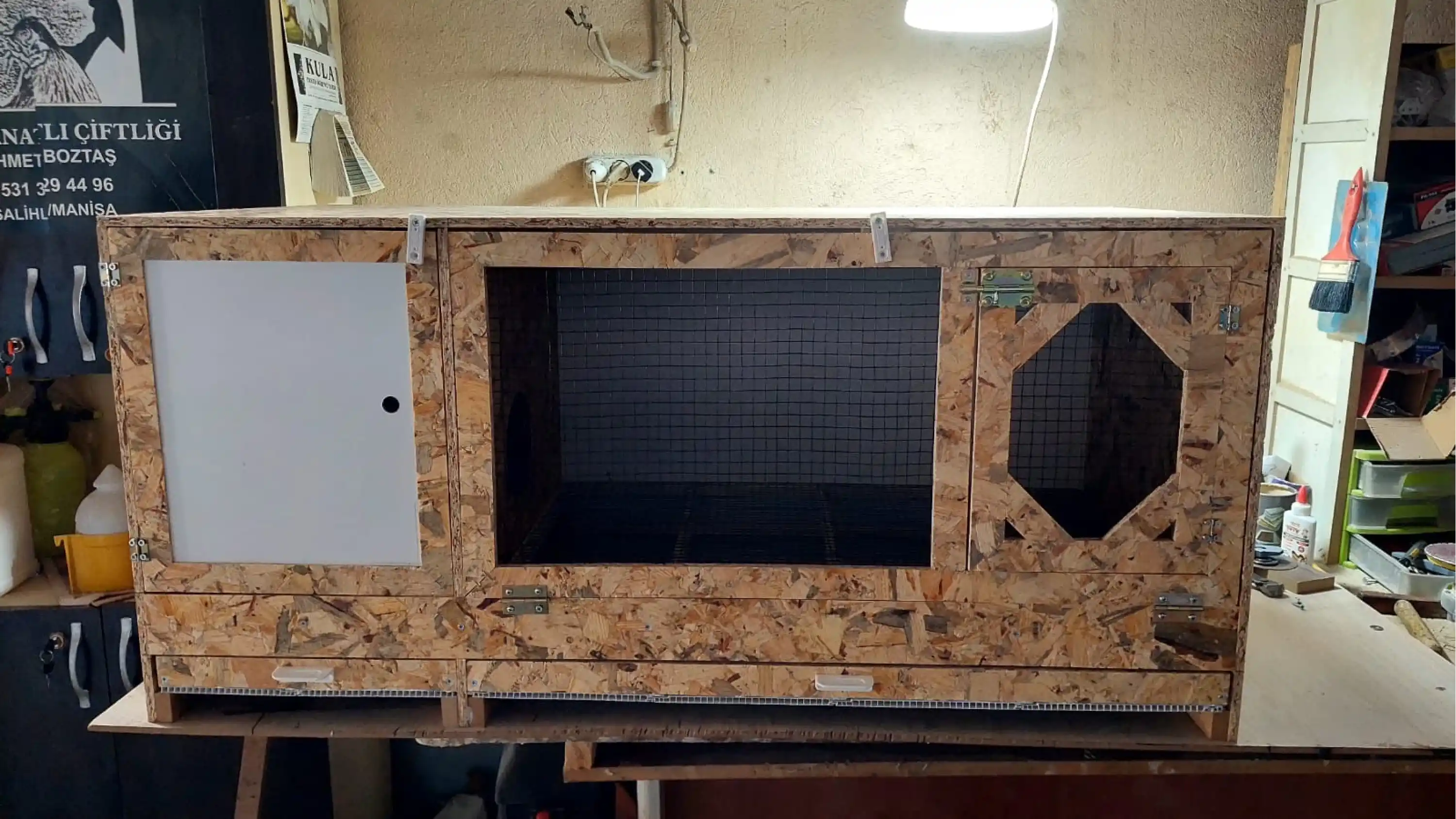 Tavşan Kafesi (İçten Yuvalıklı) - OSB - 120*55*55