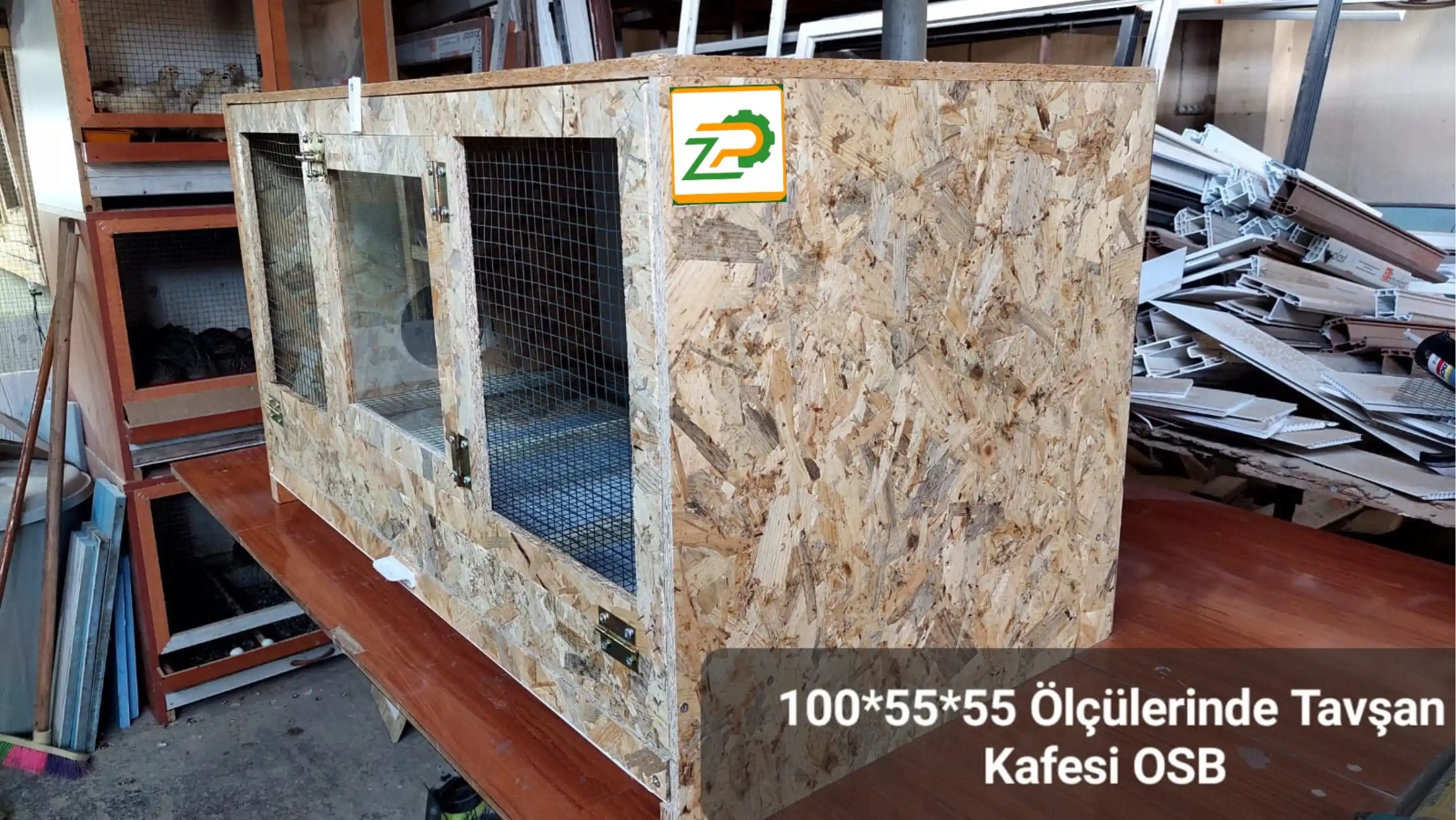 Tavşan Kafesi (Dıştan Yuvalıklı) - OSB - 100*55*55
