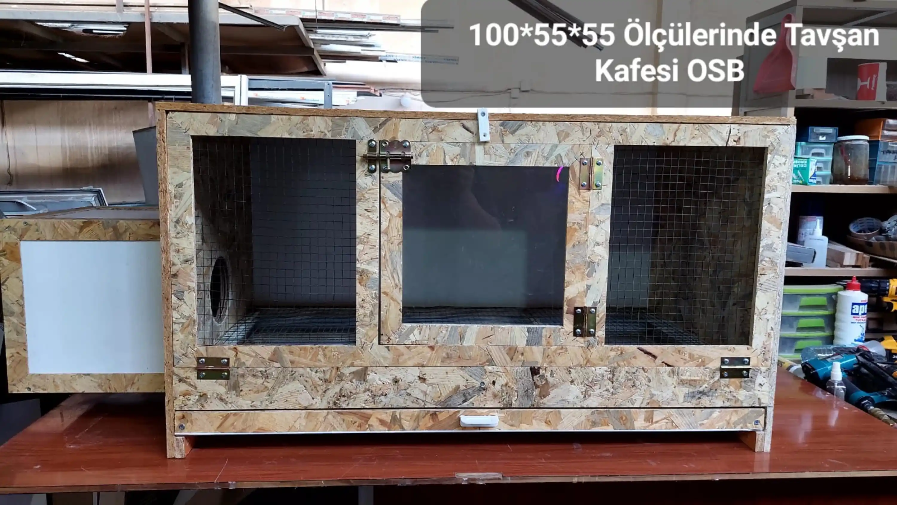 Tavşan Kafesi (Dıştan Yuvalıklı) - OSB - 100*55*55