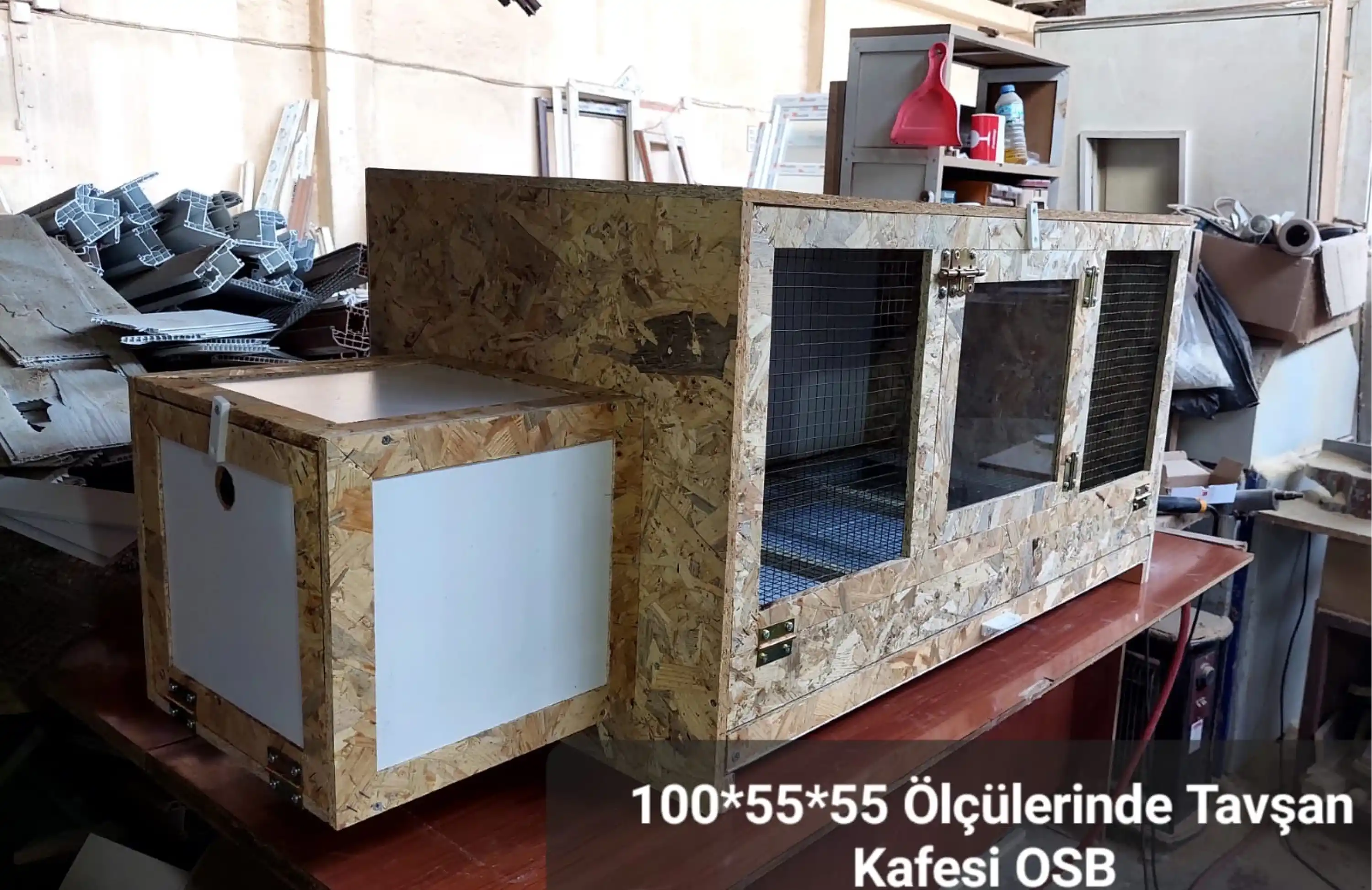 Tavşan Kafesi (Dıştan Yuvalıklı) - OSB - 100*55*55