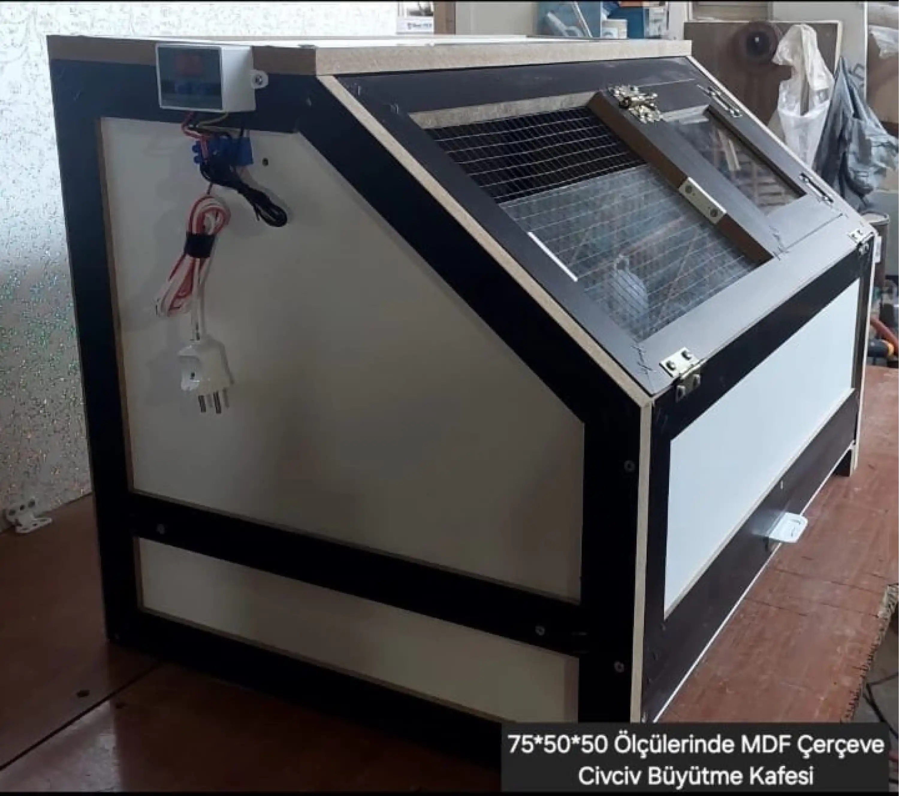 Yeni Model Civciv Büyütme Kafesi - MDF