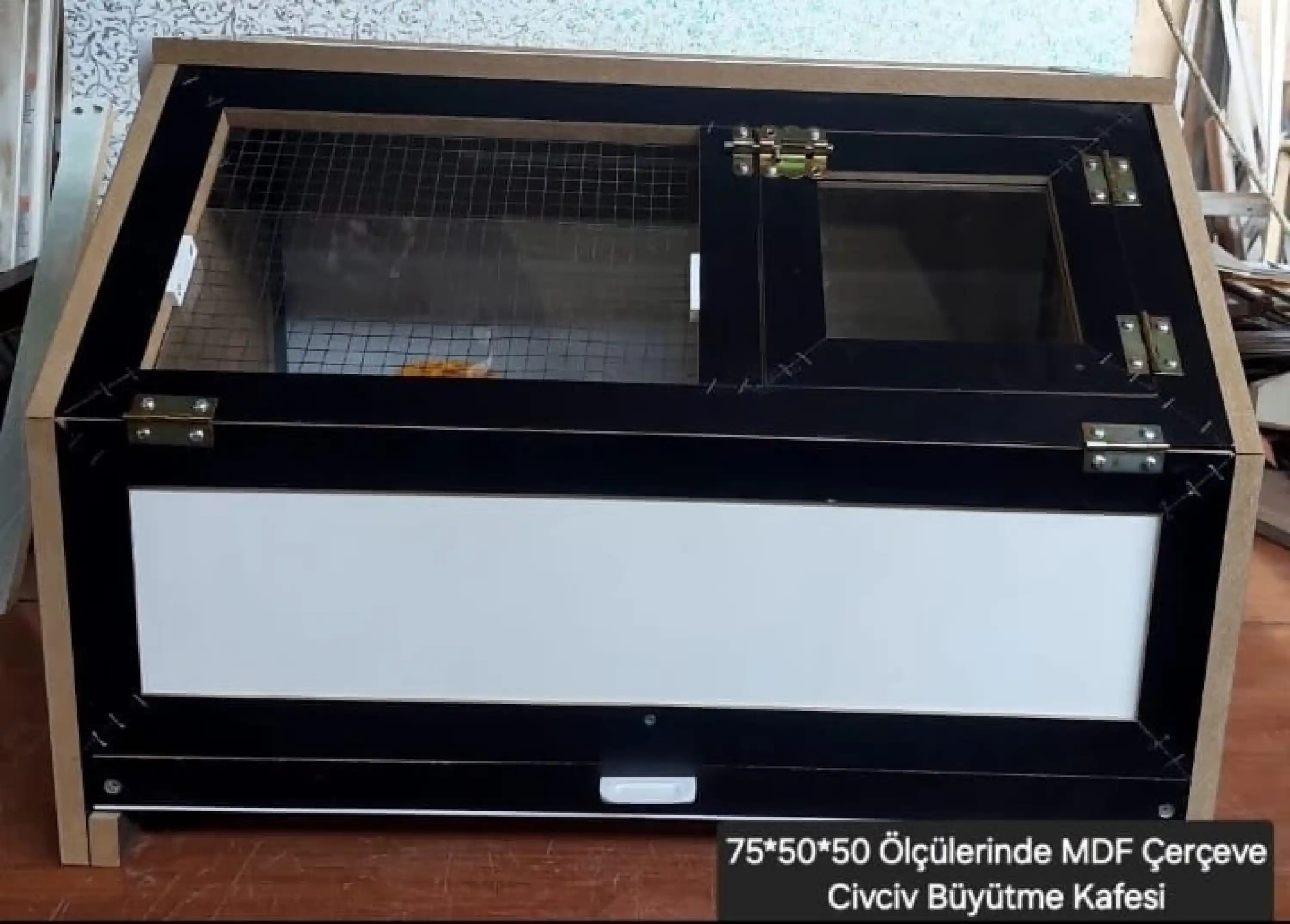 Yeni Model Civciv Büyütme Kafesi - MDF