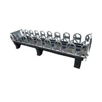 Küçükbaş 18li Çiftli Yemlik Kilit Sistemi (Altı Plastik Tabanlı) - 9x2