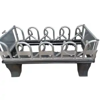 Küçükbaş 4’lü Çiftli Yemlik Kilit Sistemi (Altı Plastik Tabanlı)