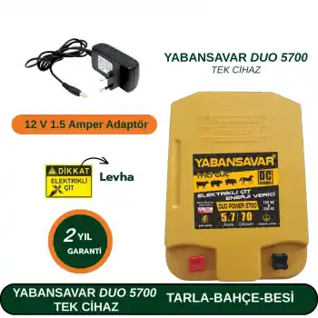 YabanSavar DUO Power 5700 Elektrikli Çit Cihazı – Tek Cihaz