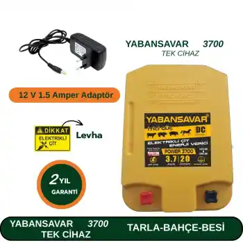 YabanSavar Eco Power 3700 Elektrikli Çit Cihazı – Tek Cihaz