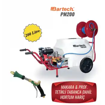 Bartech PM200 Pülverizatör 200 Litre