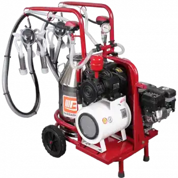 Benzinli Çift Sağım Kuru Pompa Süt Sağım Makinesi 40 Litre