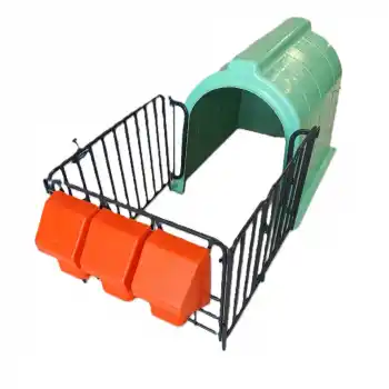 Fiberglass Çitli Takım Buzağı Kulübesi - Takım