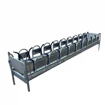 Küçükbaş 20li Çiftli Yemlik Kilit Sistemi (Galvaniz – 10 × 2) – 3.60 Metre