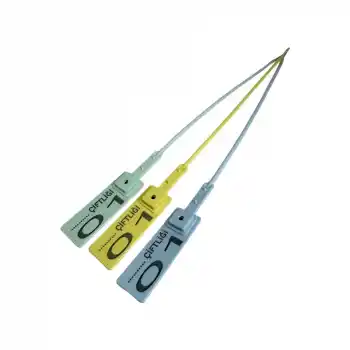 Küçükbaş için Metal Klipsli Plastik Et ve Hisse Kelepçesi