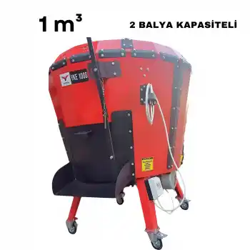 Sotem 1 m³ Metreküp Elektrikli (2 Balya Kapasiteli) Yem Karma Makinesi