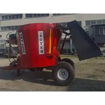 Sotem 3 m³ Metreküp Kepçeli - Elektrikli+Şaftlı (6 Balya Kapasiteli) Yem Karma Makinesi